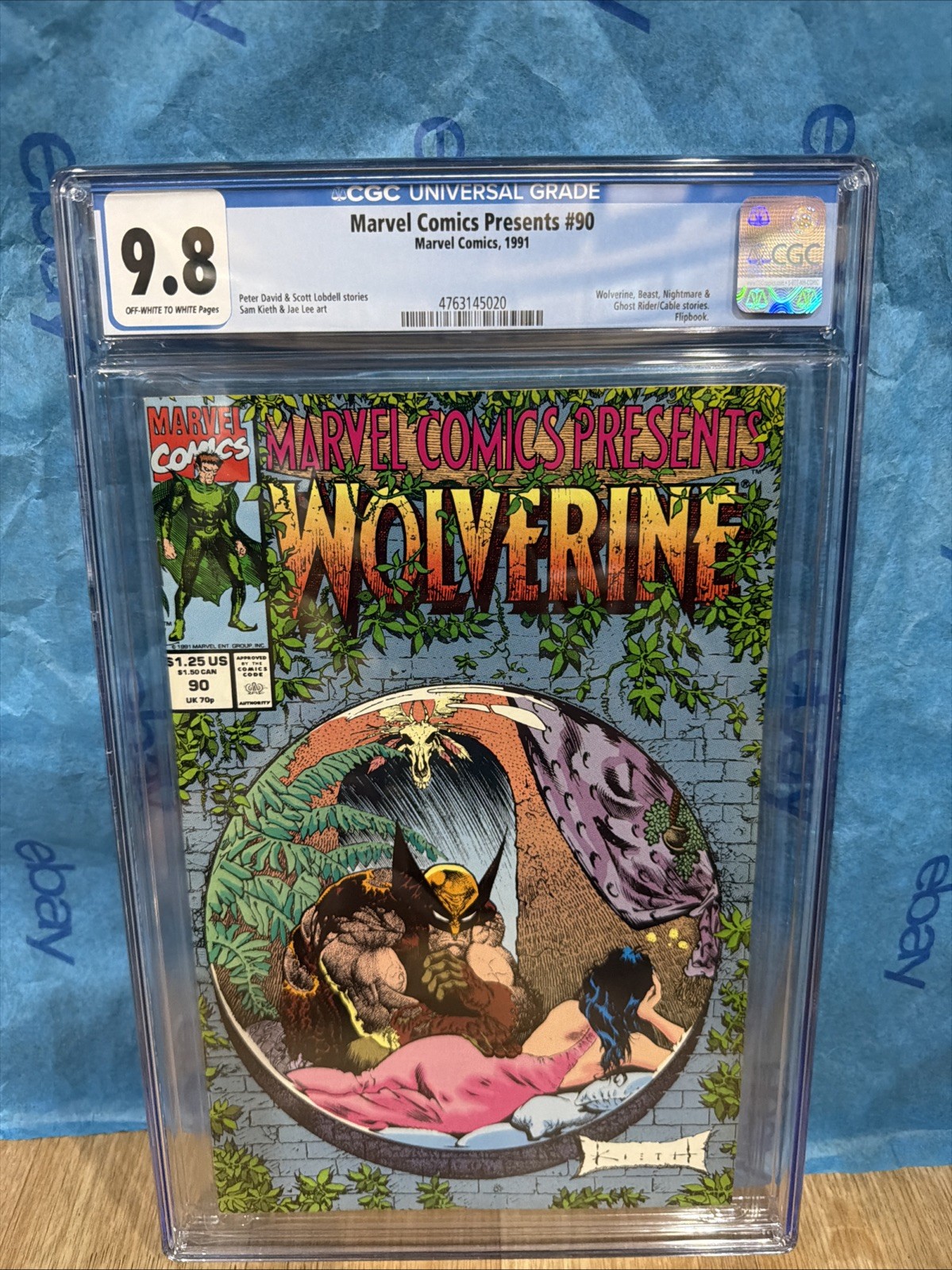 Marvel Comics Presents 90 Wolverine CGC 9.8 Ghost Rider 1991 Sam Keith Graded