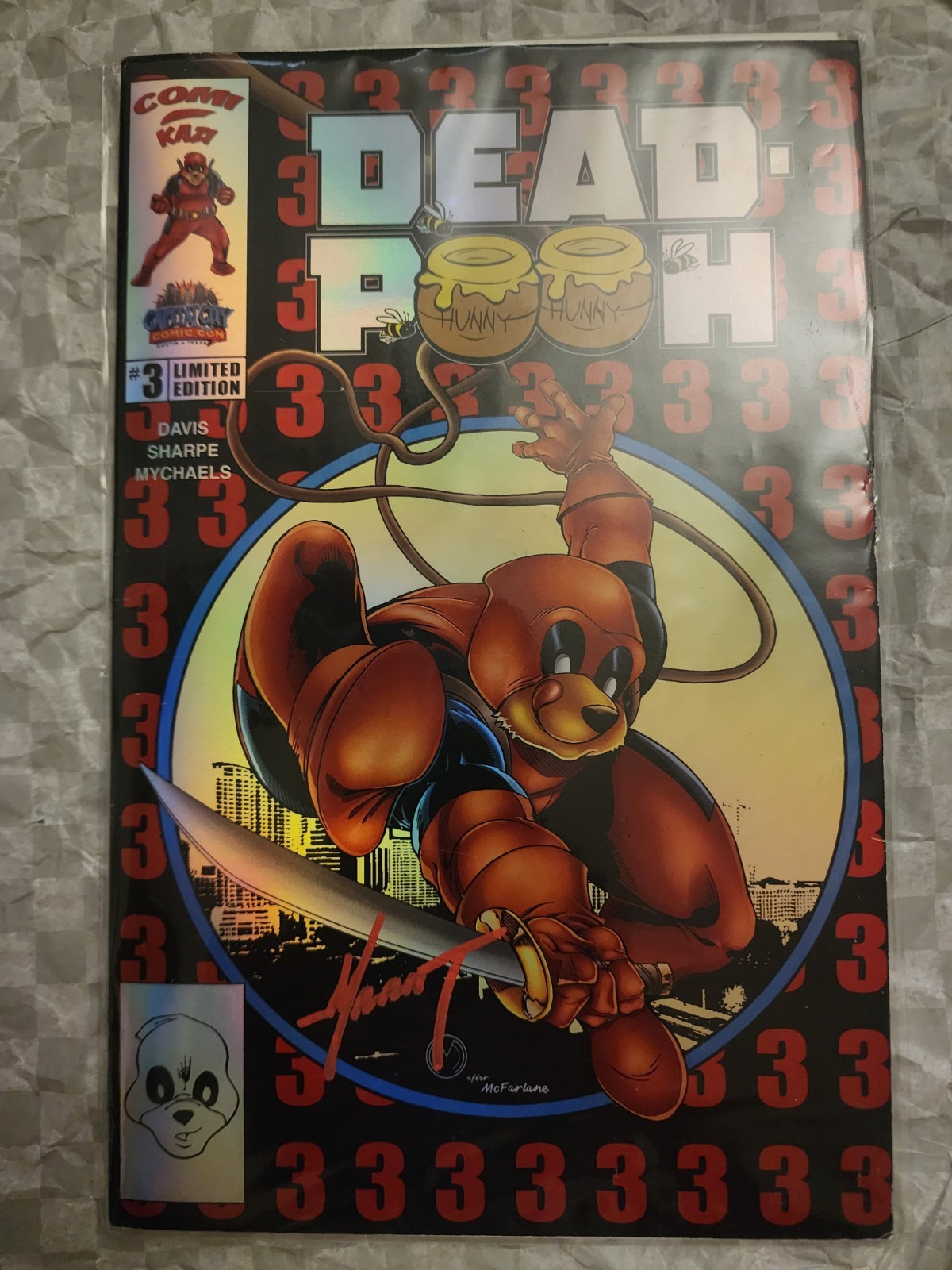 signed Dead-Pooh # 3 Capital City Comic Con exclusive