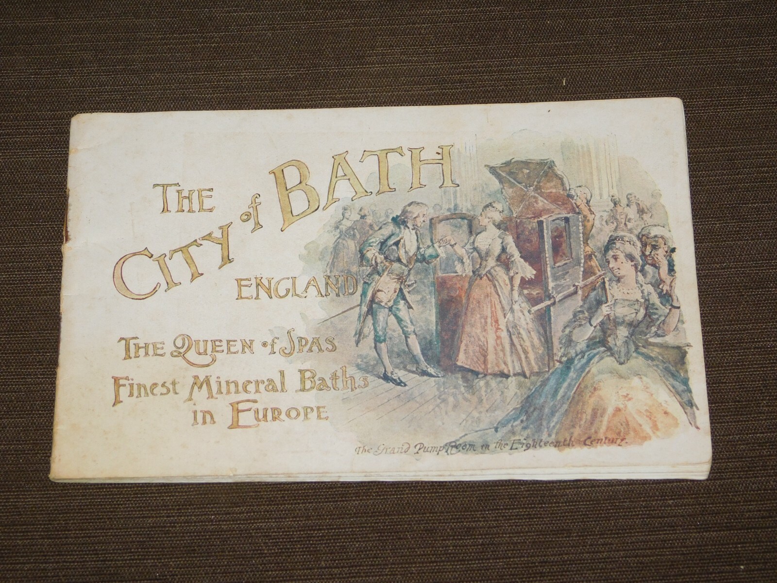 VINTAGE THE CITY OF BATH ENGLAND QUEEN OF SPAS MINERAL BATH BOOKLET