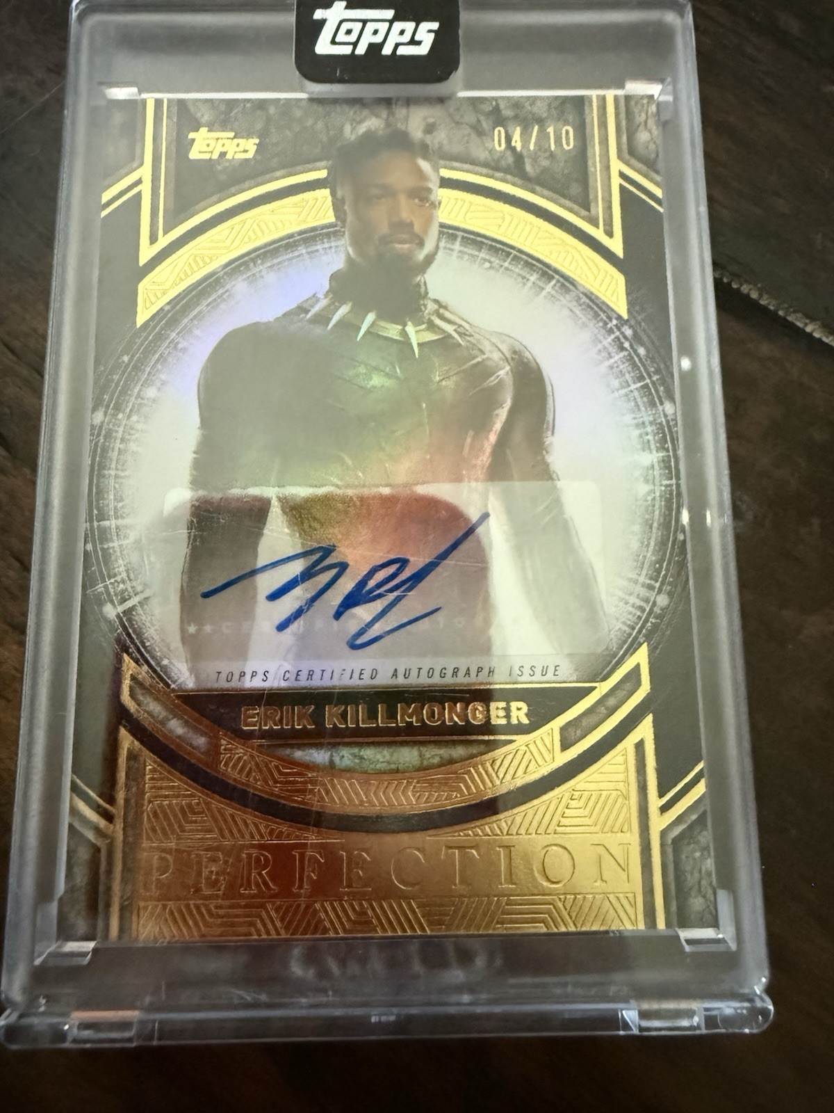 Topps Marvel MCU Perfection Auto MP-MJ Michael B. Jordan Erik Killmonger /10