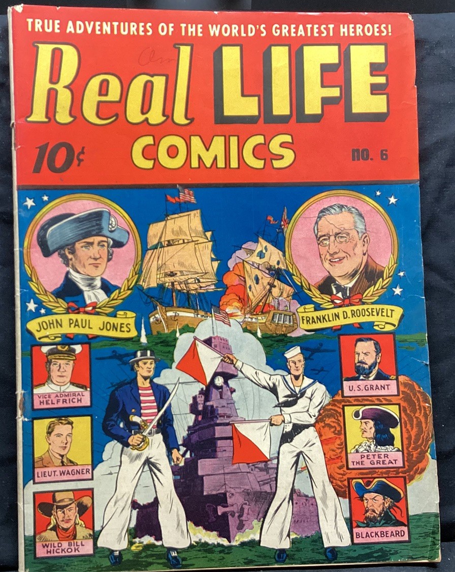 Vintage rare 1942 REAL LIFE Comics Picture Magazine #6 