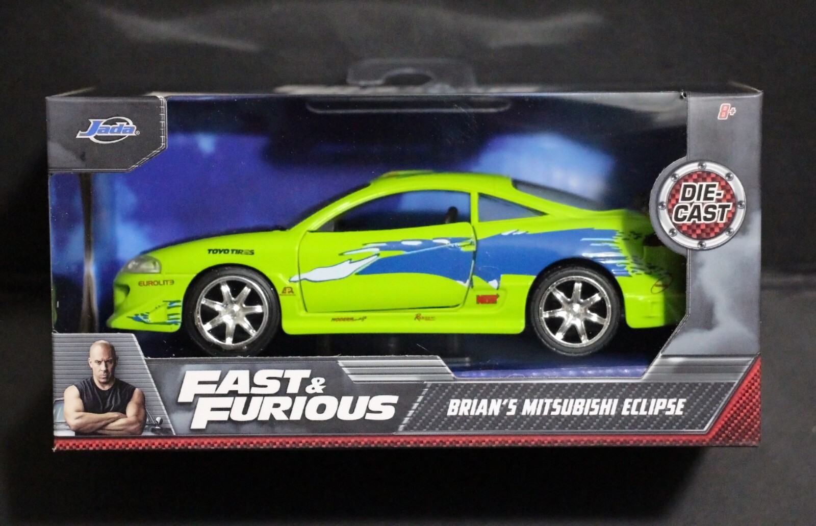 Jada Fast & Furious BRIAN\'S MITSUBISHI ECLIPSE 1995 1:32 (VHTF) (NEW) *MINT*