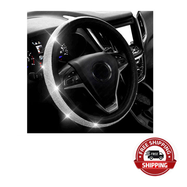 Funda Para Volante De Coche Con Marcos Para Placa De Auto Brillantina Accesorios Funda Para Volante De Coche Con Marcos Para Placa De Auto Brillantina Accesorios