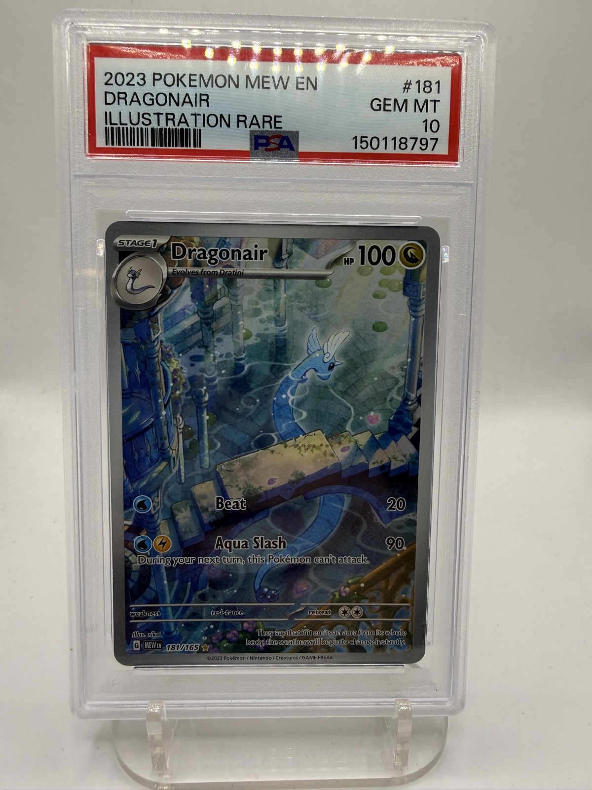 Dragonair 181/165 Sv: Scarlet & Violet 151 Holo PSA 10