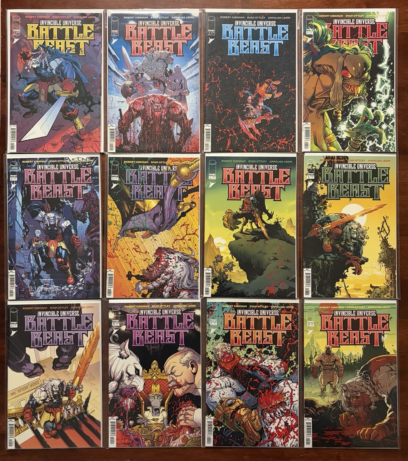 Invincible Universe: Battle Beast FULL RUN of 12 A Cover Comics (1-12) NM/UNREAD