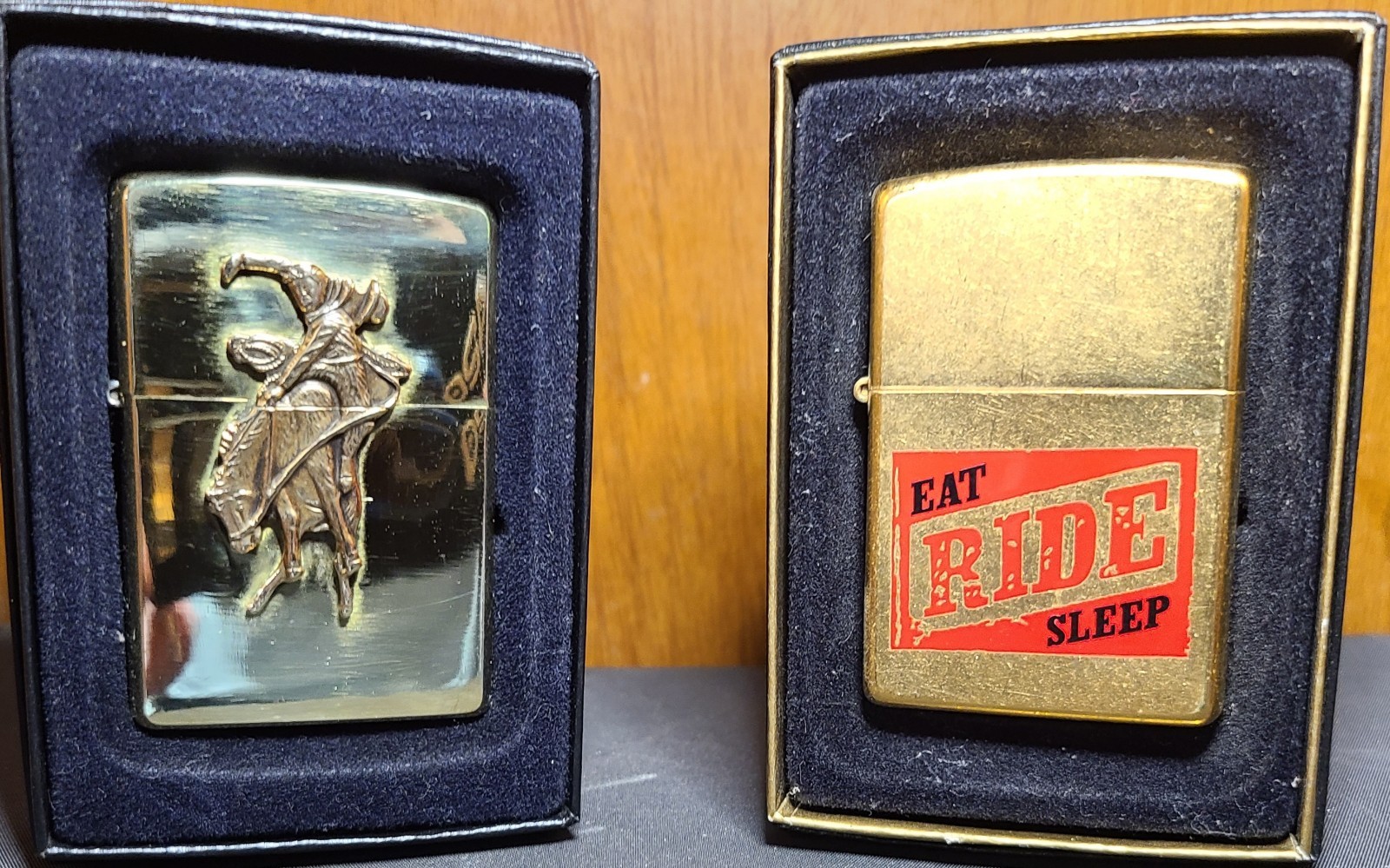 2 Vintage Marlboro zippo Lighters