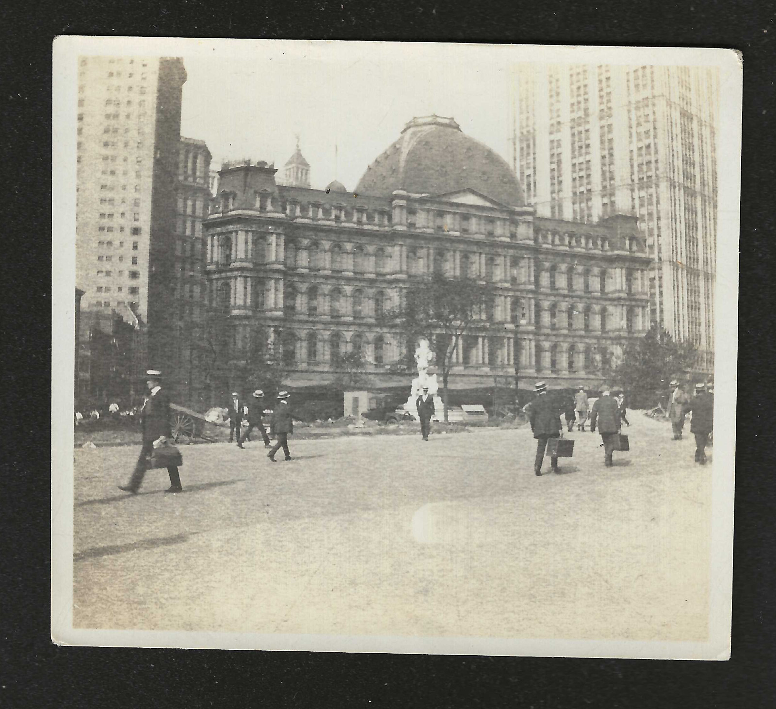 Vintage NYC Photo City Hall Post Office & Woolworth Bldg Lower Manhattan c1915
