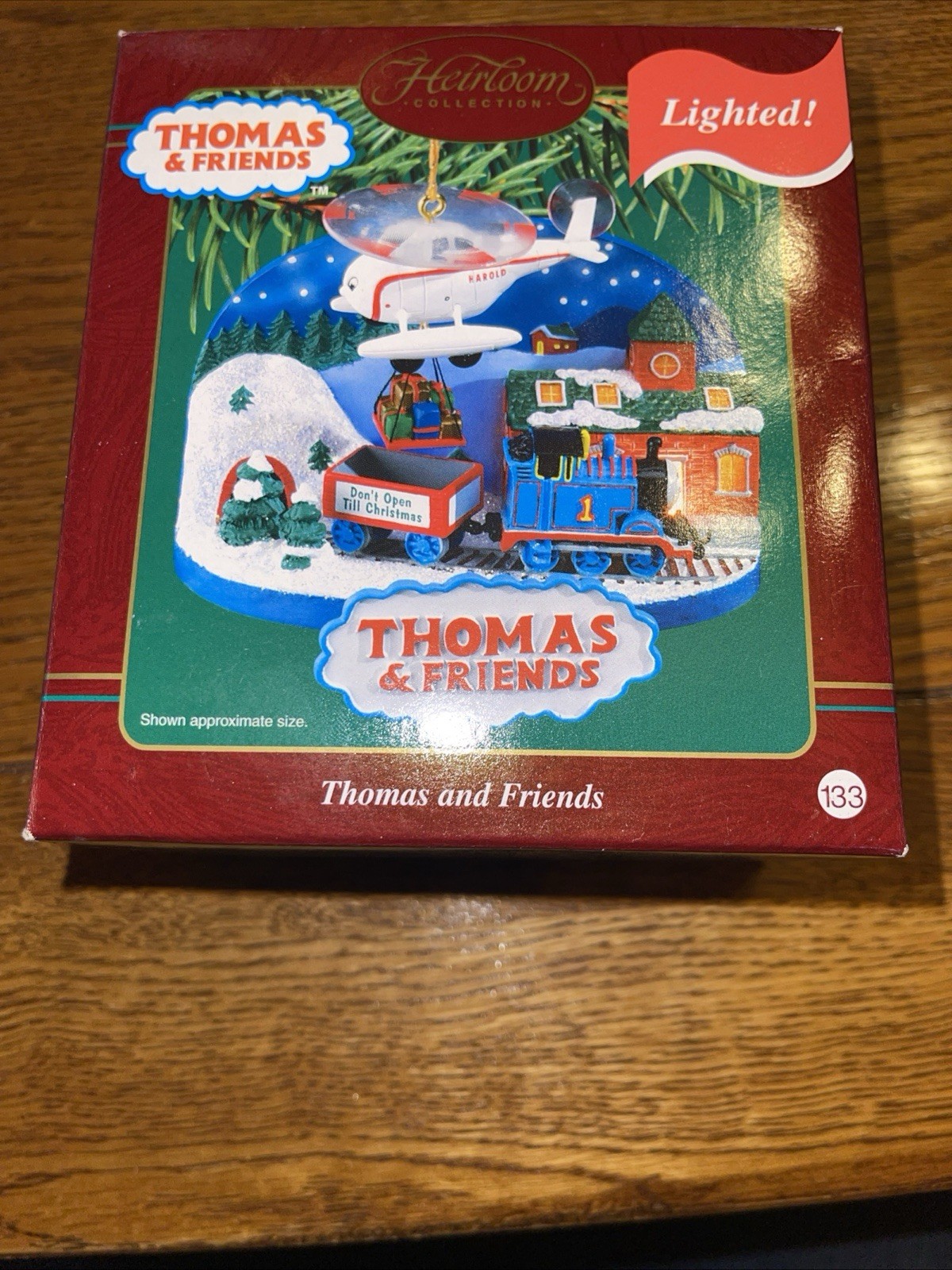 2003 Carlton Cards Thomas & Friends Lighted Christmas Ornament In Original Box