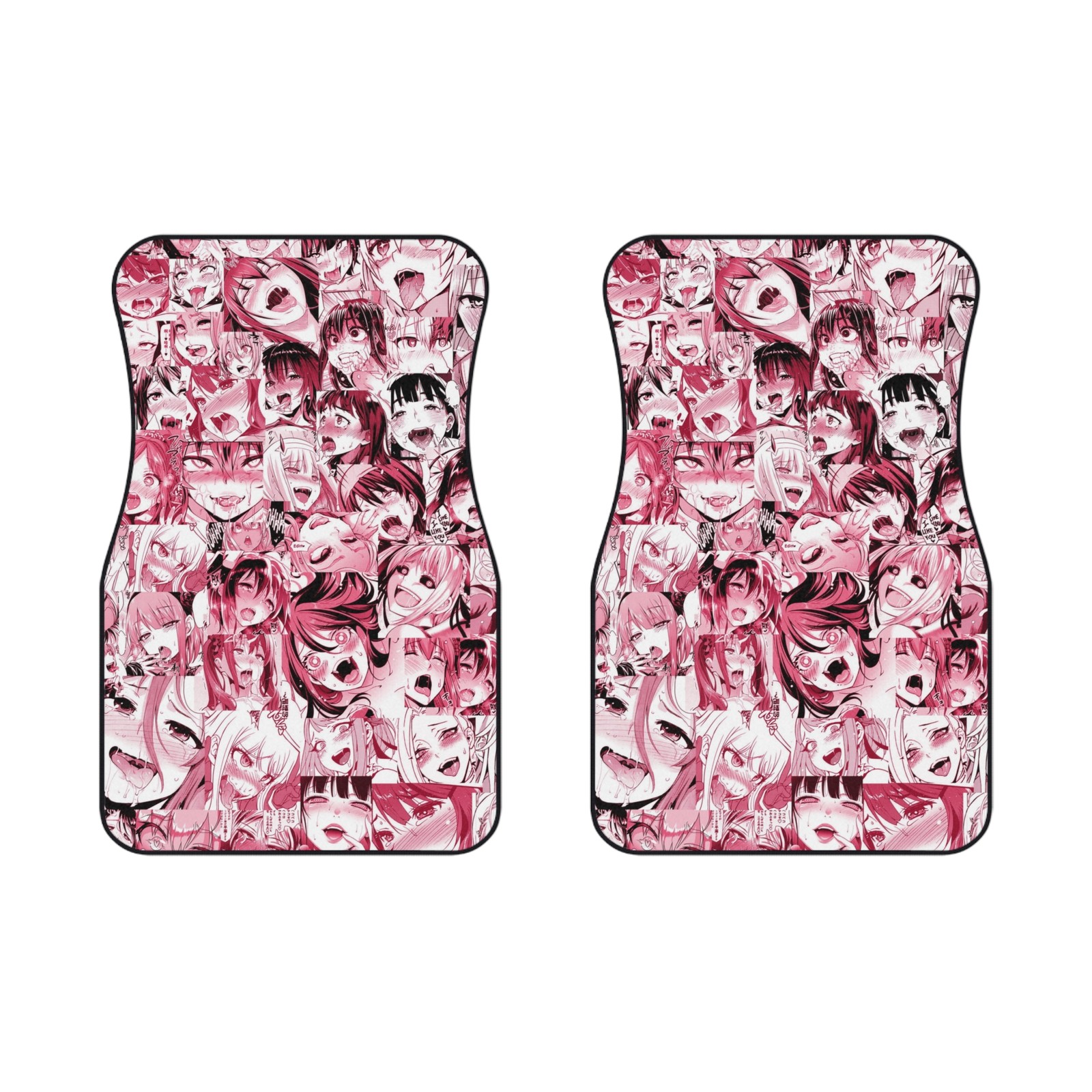 Anime Ahegao Girls  Car Mats (2x Front)