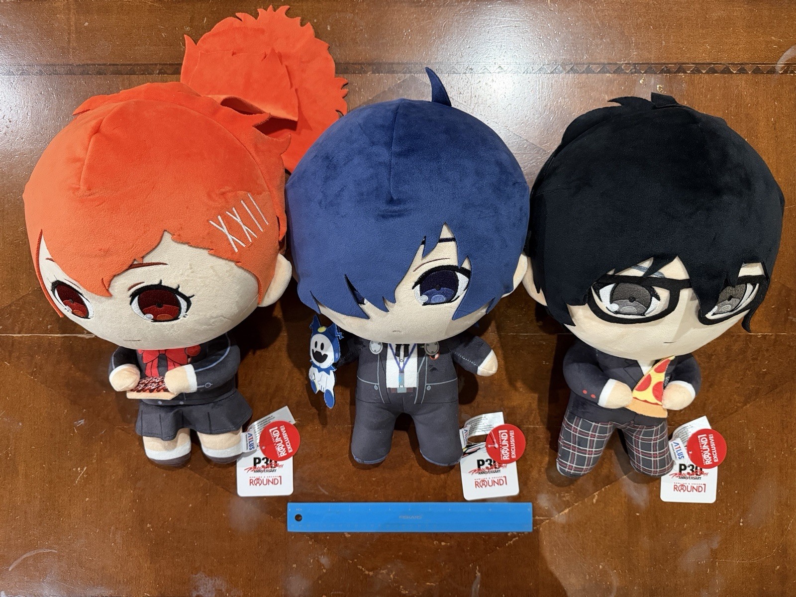 Round  1 x Persona 30th Anniversary Plush Set Jumbo 16” Kotone Makoto Joker/Ren