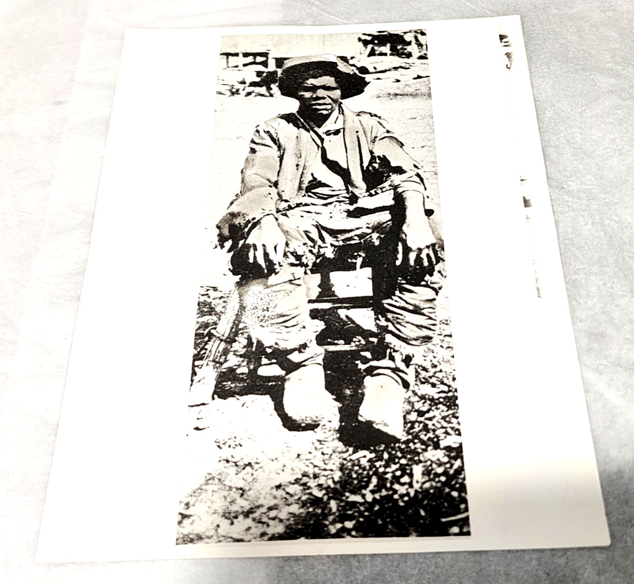1983 Press Photo Civil War USCT Black Soldier Pvt Hubbard Pryor 44th Infantry