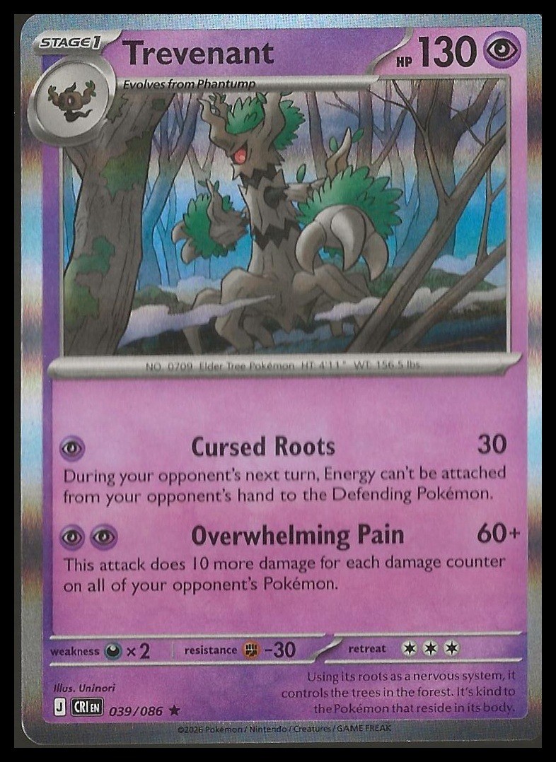 ME04: Chaos Rising #039/086 Trevenant