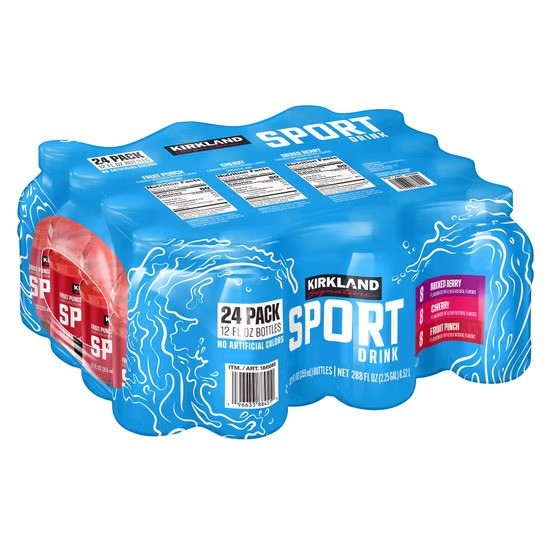 Kirkland Signature Sport Drink Variety Pack 24 x 12oz Bottles Mixed Berry Cherry
