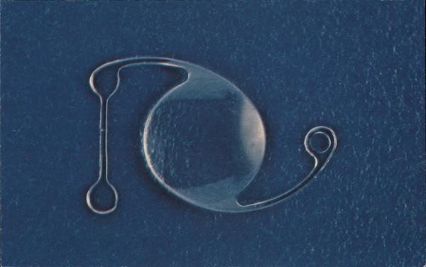 Advertising AC-21 Omnifit anterior chamber lens Chrome Original Vintage Postcard