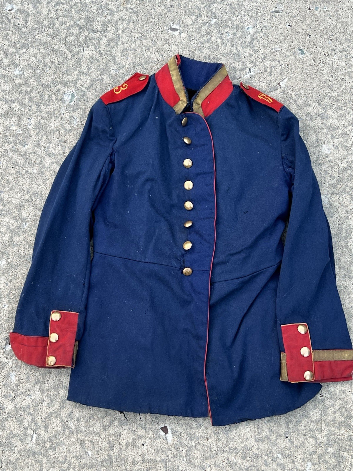 Imperial German Prussian Waffenrock Dunkelblau Tunic- 13th Infantry Division NCO