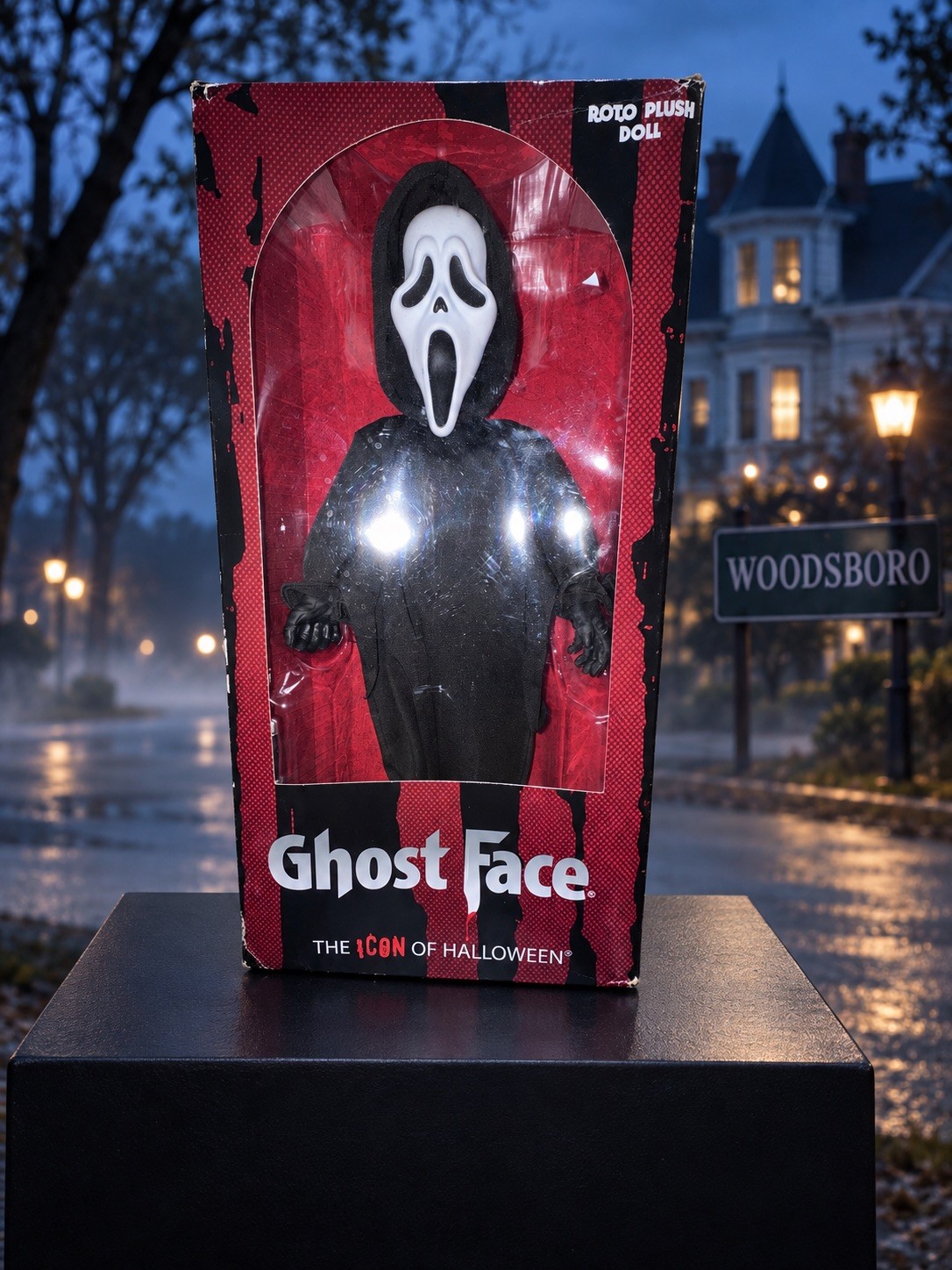 Mezco Toyz Ghost Face Roto Plush Doll Scream Collectible in Box – Box Wear