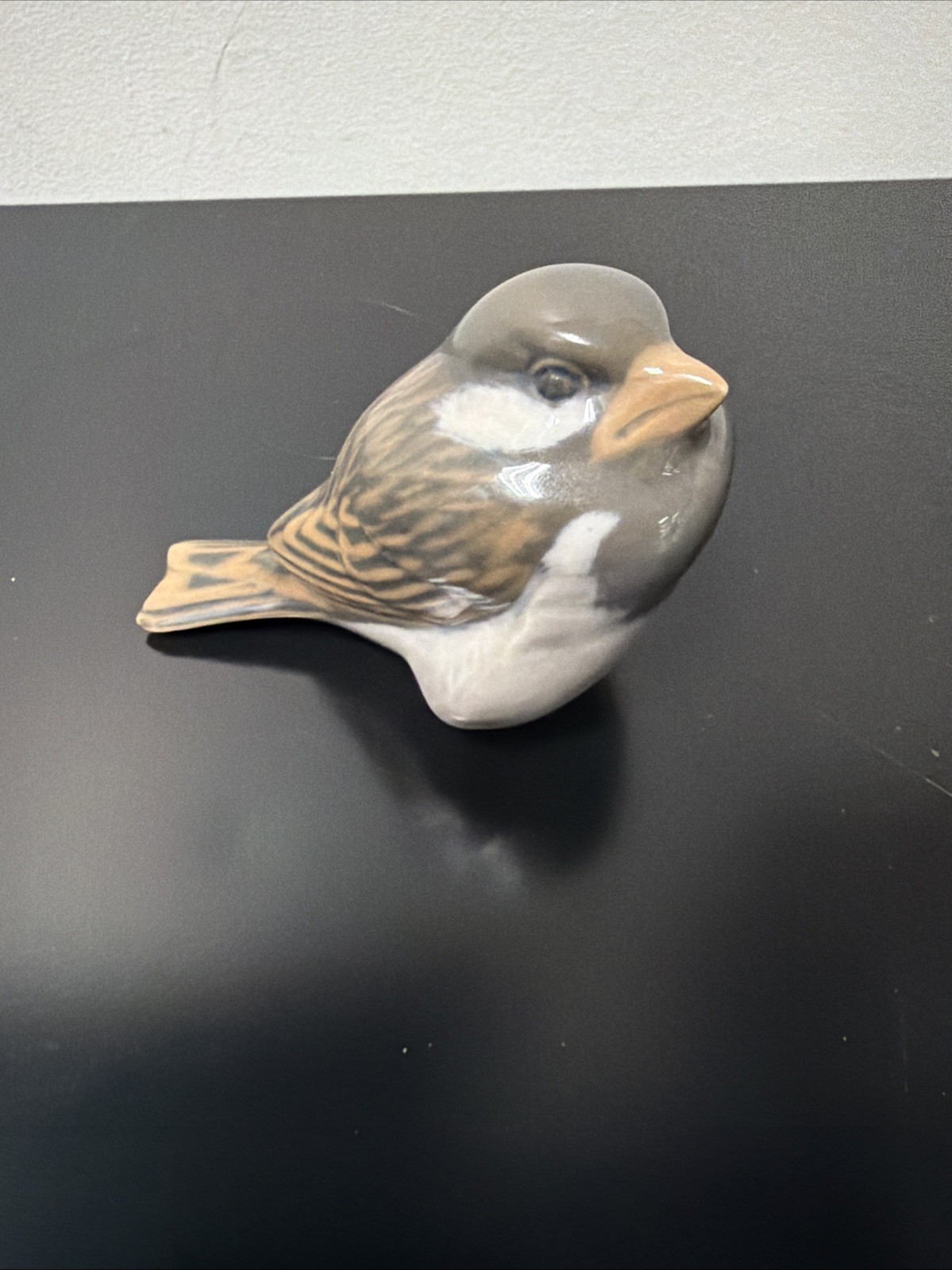 Vintage Royal Copenhagen Porcelain #1519 House Sparrow Figurine MINT
