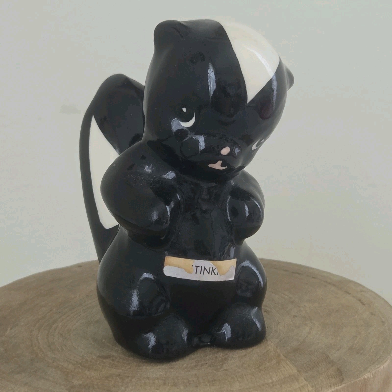 Vintage Anthropomorphic Kitschy Skunk Figurine \