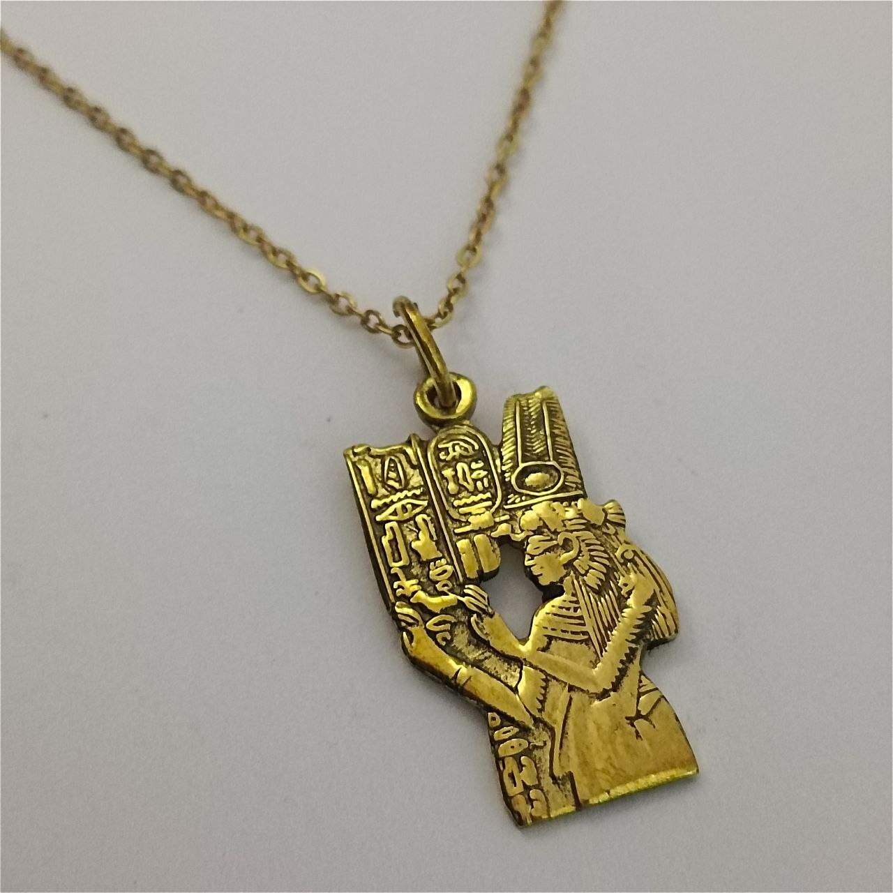 Royal Pharaonic Copper Necklace, Handmade Egyptian Jewelry, Ancient Style