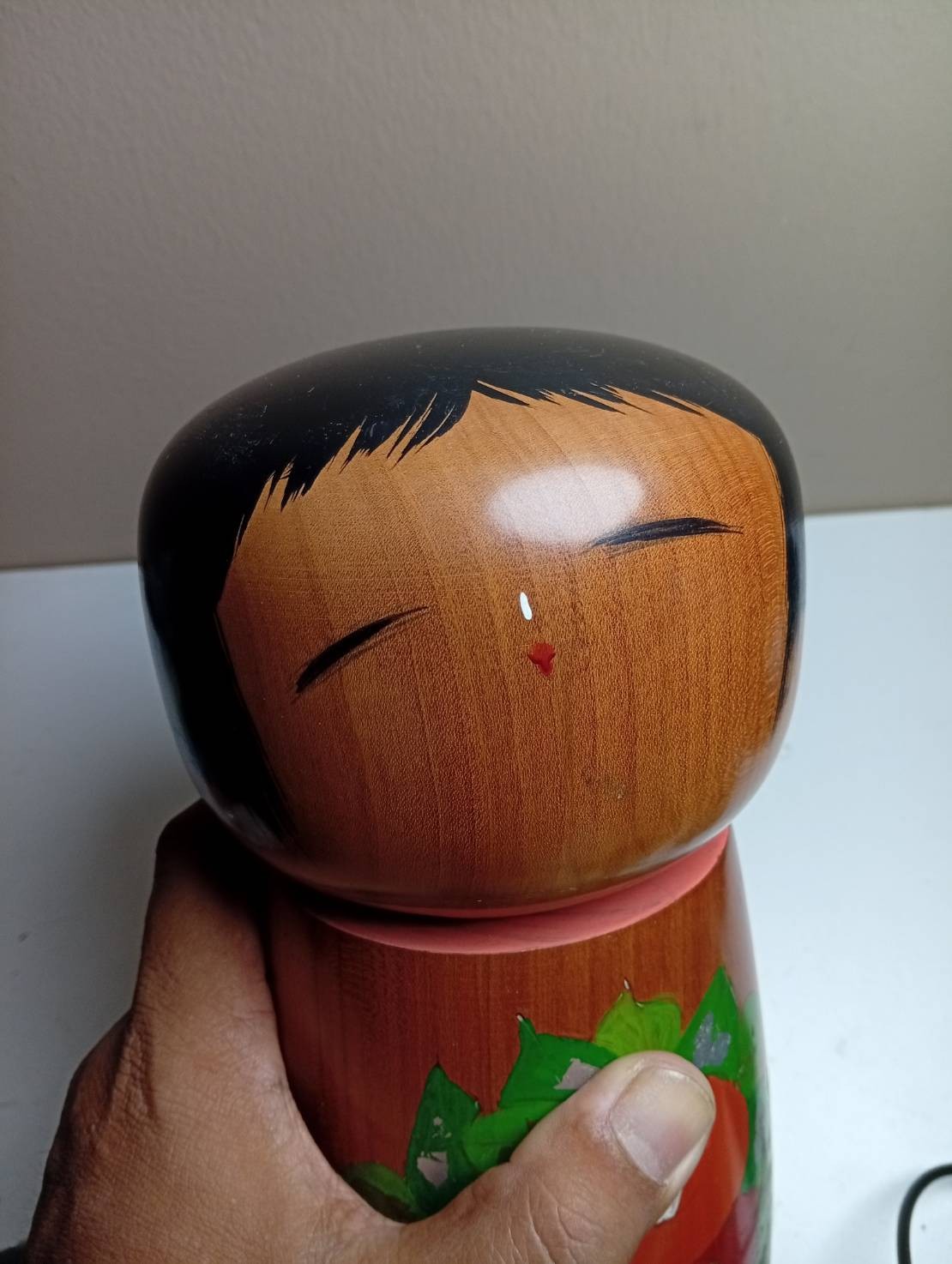 Vintage Japanese Sosaku Kokeshi Doll Height 22cm