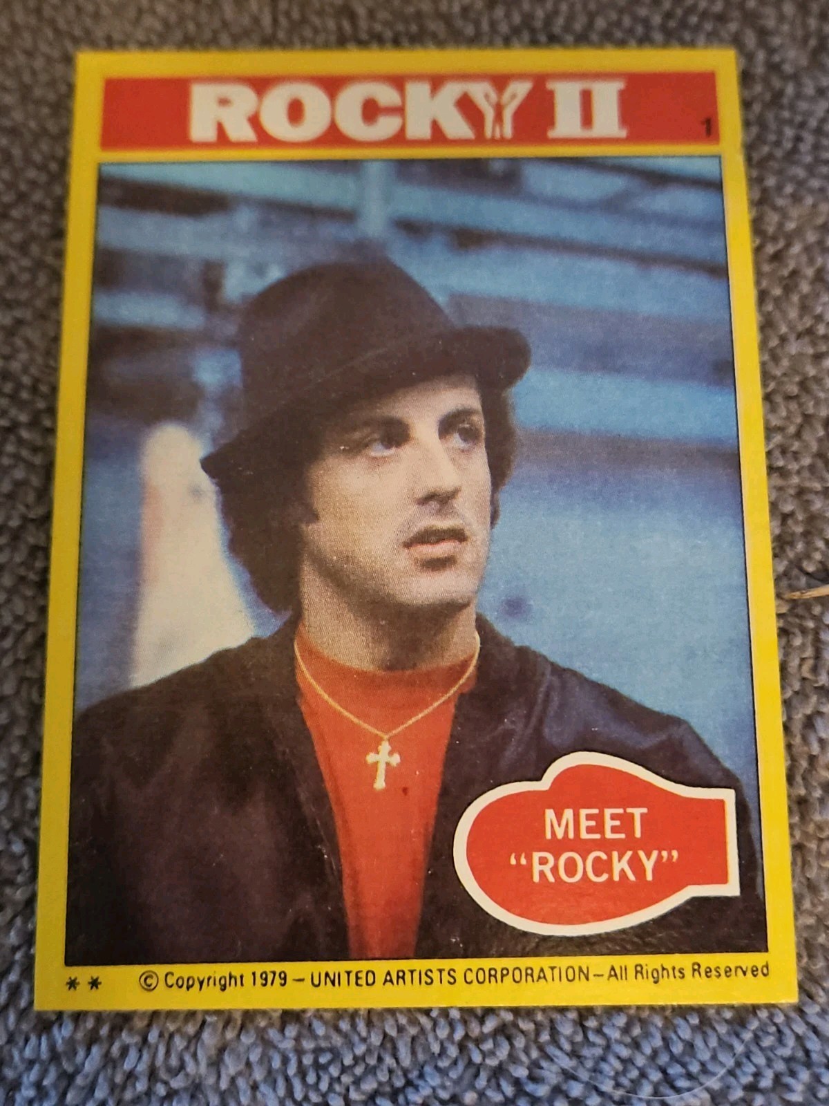 Vintage Topps Rocky Rookie Card \