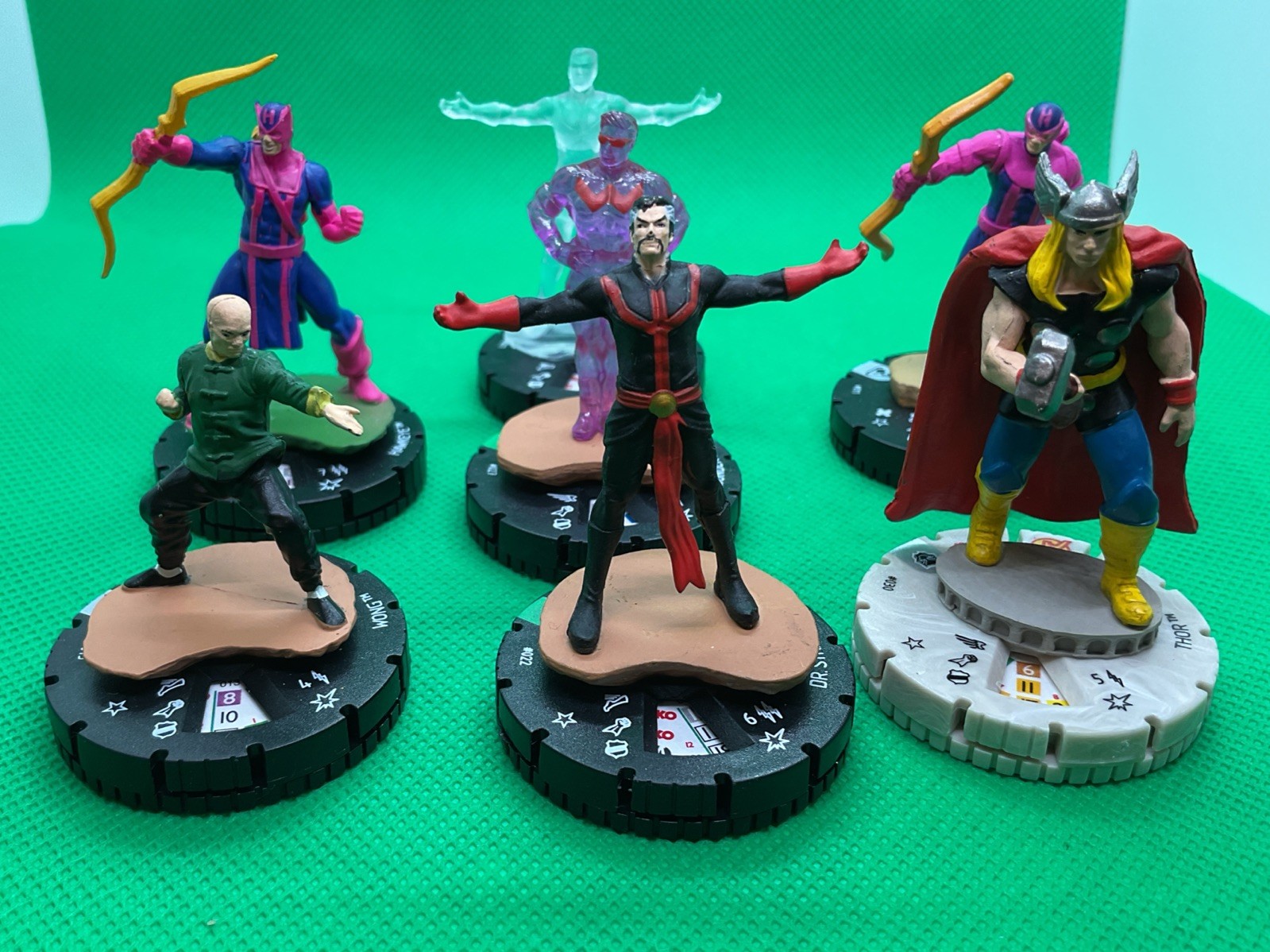 Heroclix SILVER AGE HEROES Marvel Wizkids Lot of 7 Thor Dr Strange Wonderman