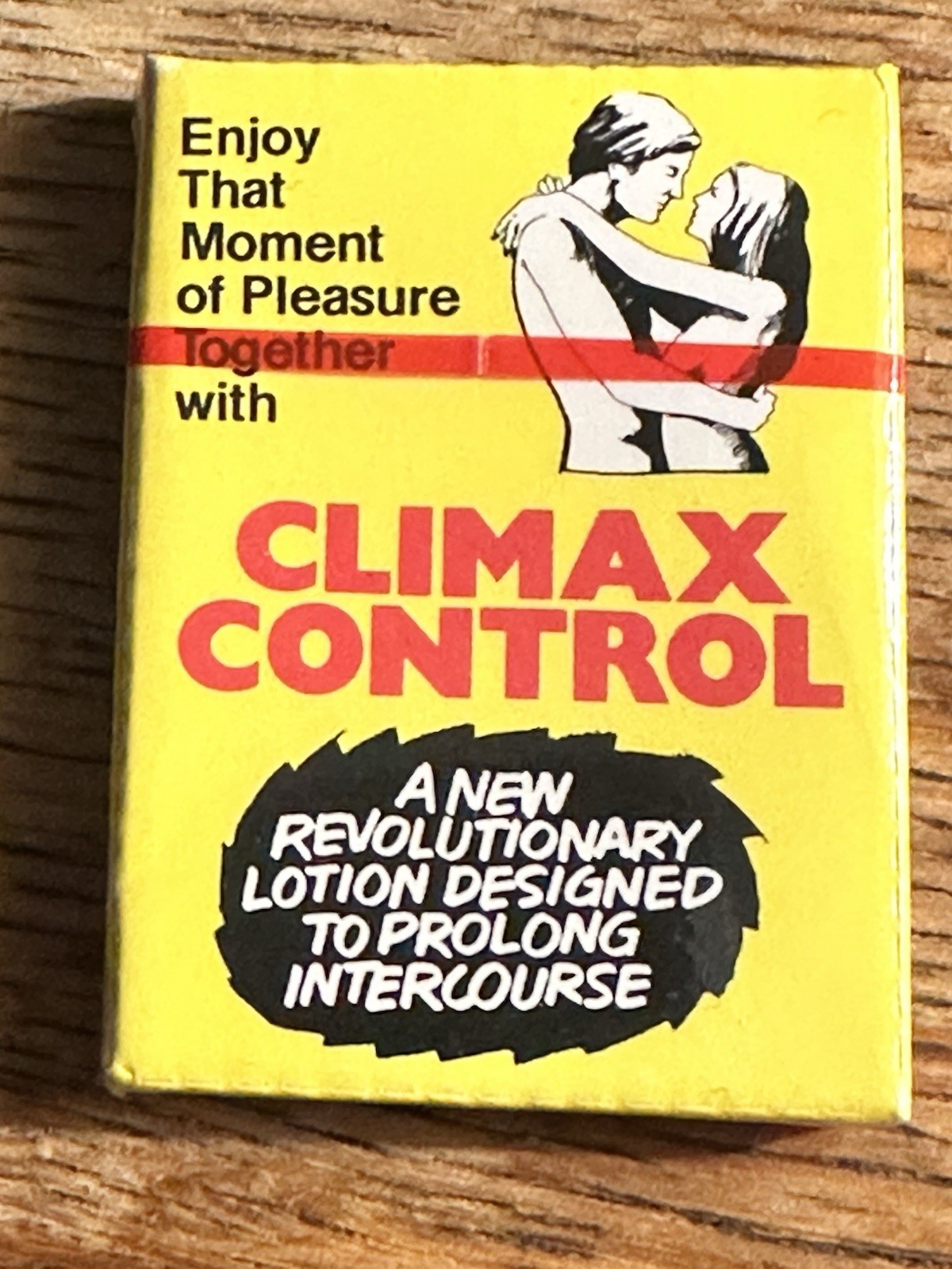 Vintage Restroom Vending Machine Novelty Pack Climax Control NOS Display Only