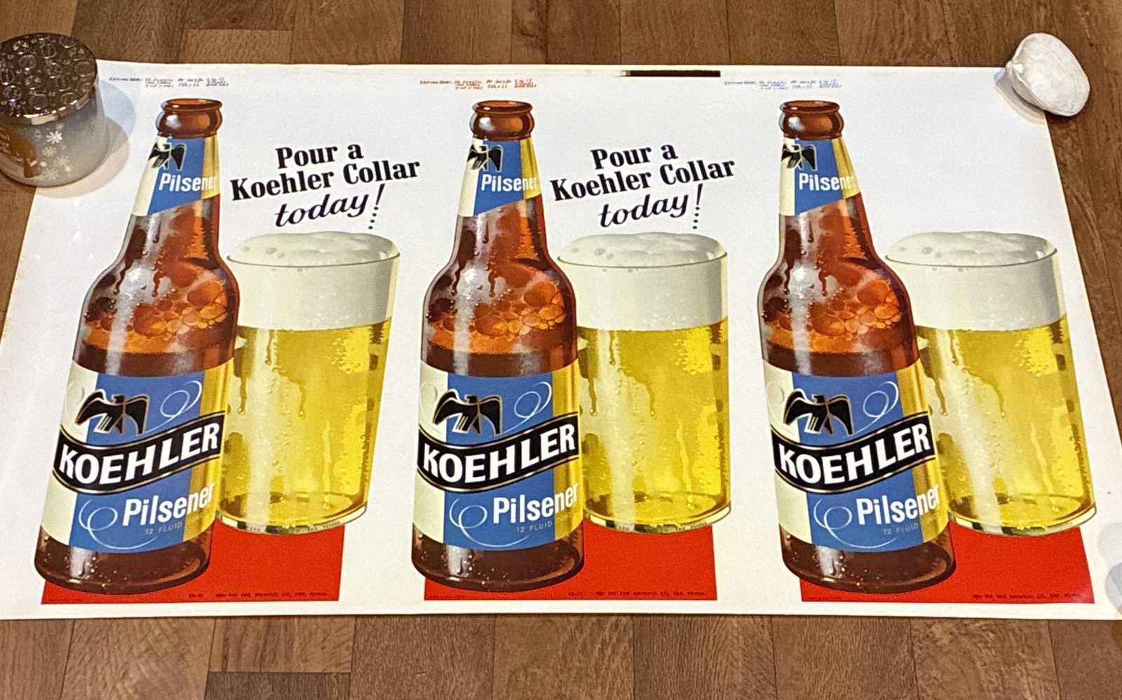 Vintage Koehler  Beer  Bottle Advertising  1950s Erie Brewing
