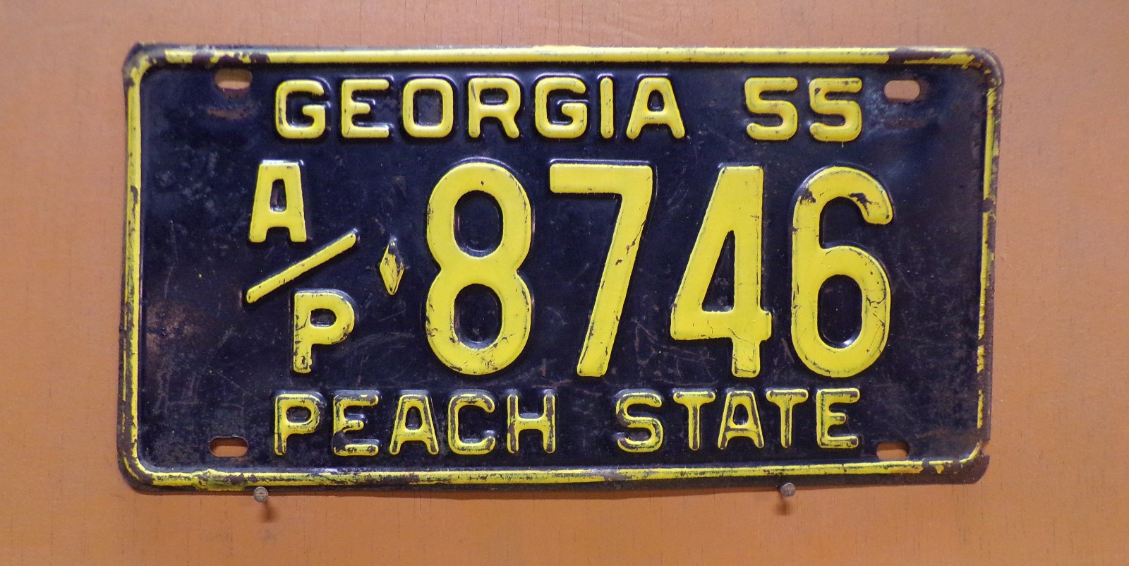 1955 Georgia  License Plate ....Original