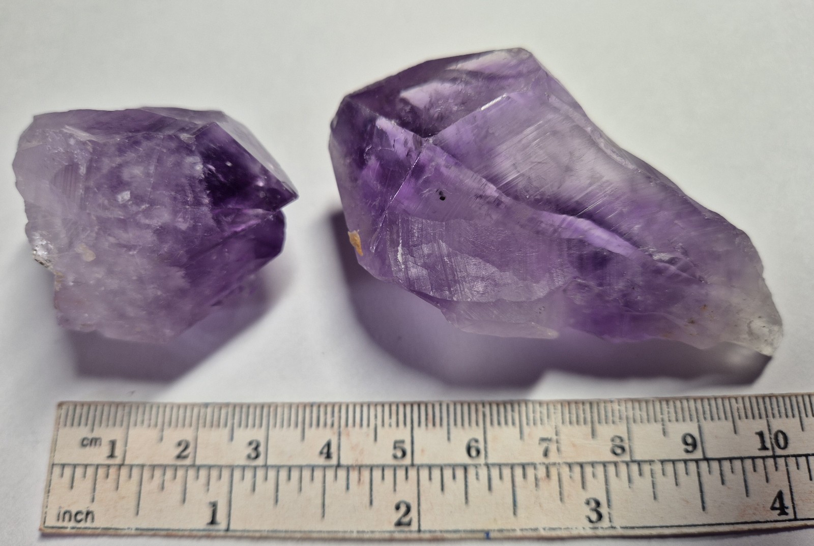 TWO Lovely Amethyst Crystals