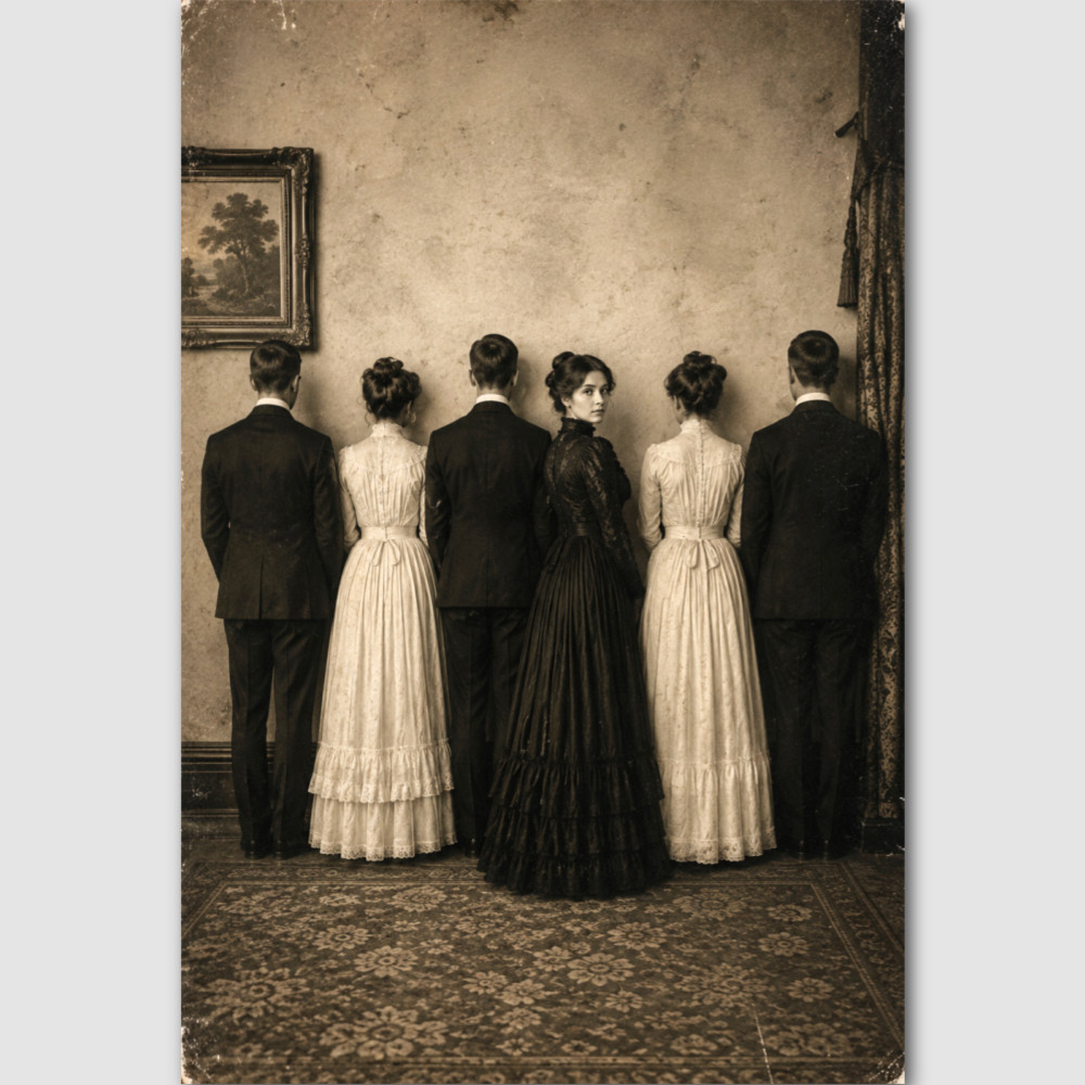 Odd Weird Photo Print Strange Oddity Creepy Photograph Vintage Victorian Women 4
