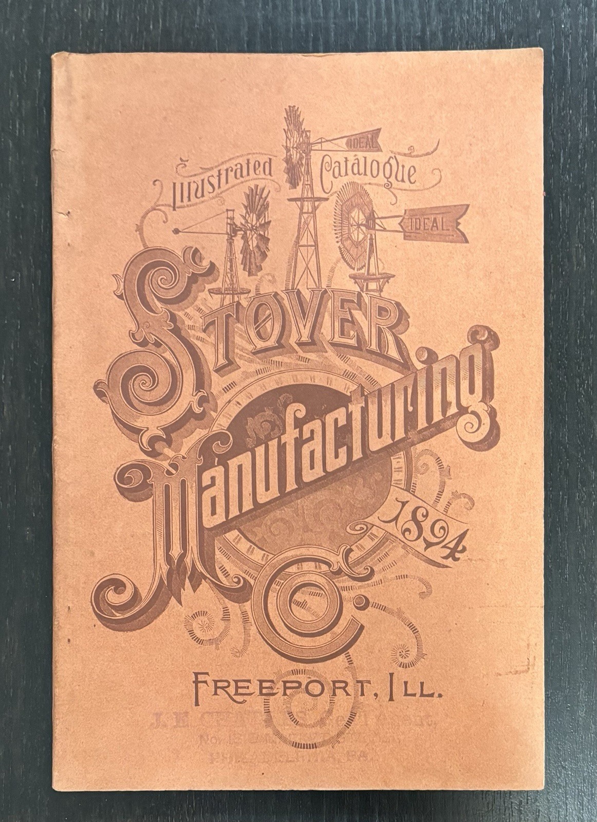 STOVER MANUFACTURING IDEAL WINDMILLS RARE 1894 ILLUSTRATED CATALOG FREEPORT, IL