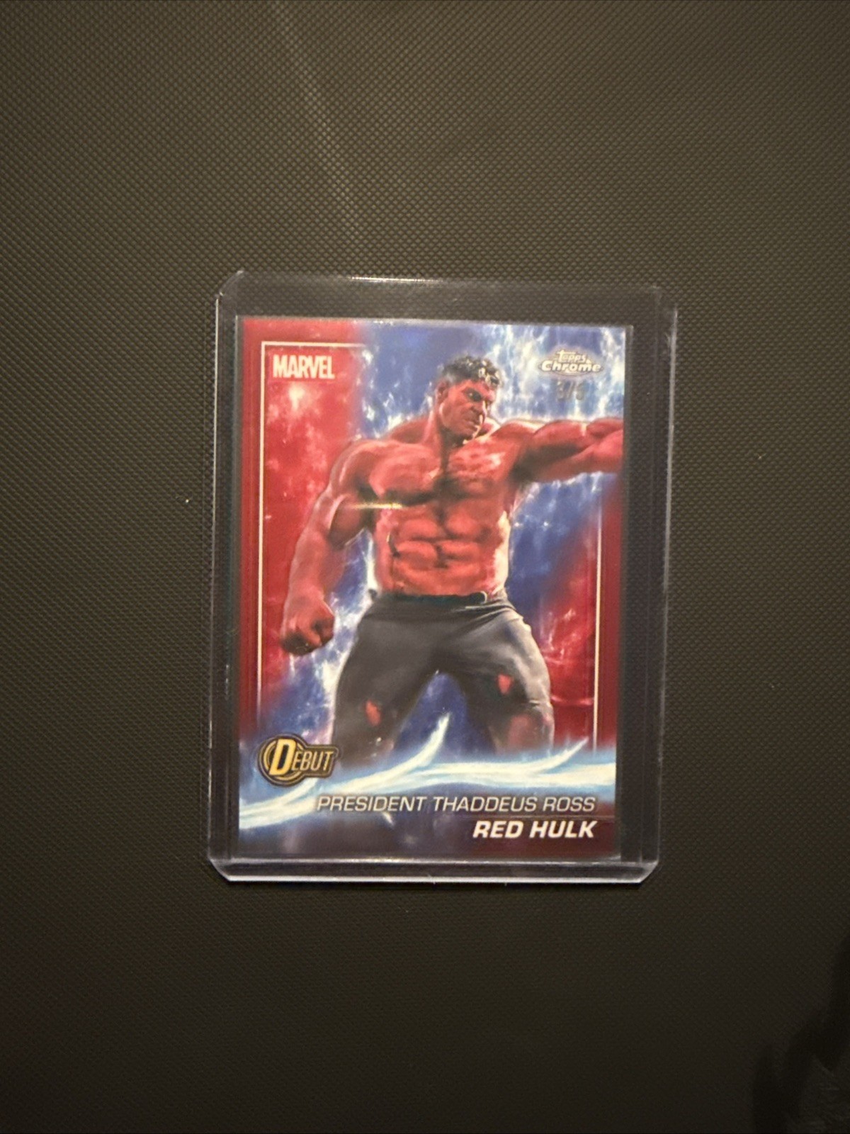 Red Hulk Red Refractor 2/5  2025 Topps Chrome Marvel Studios 171