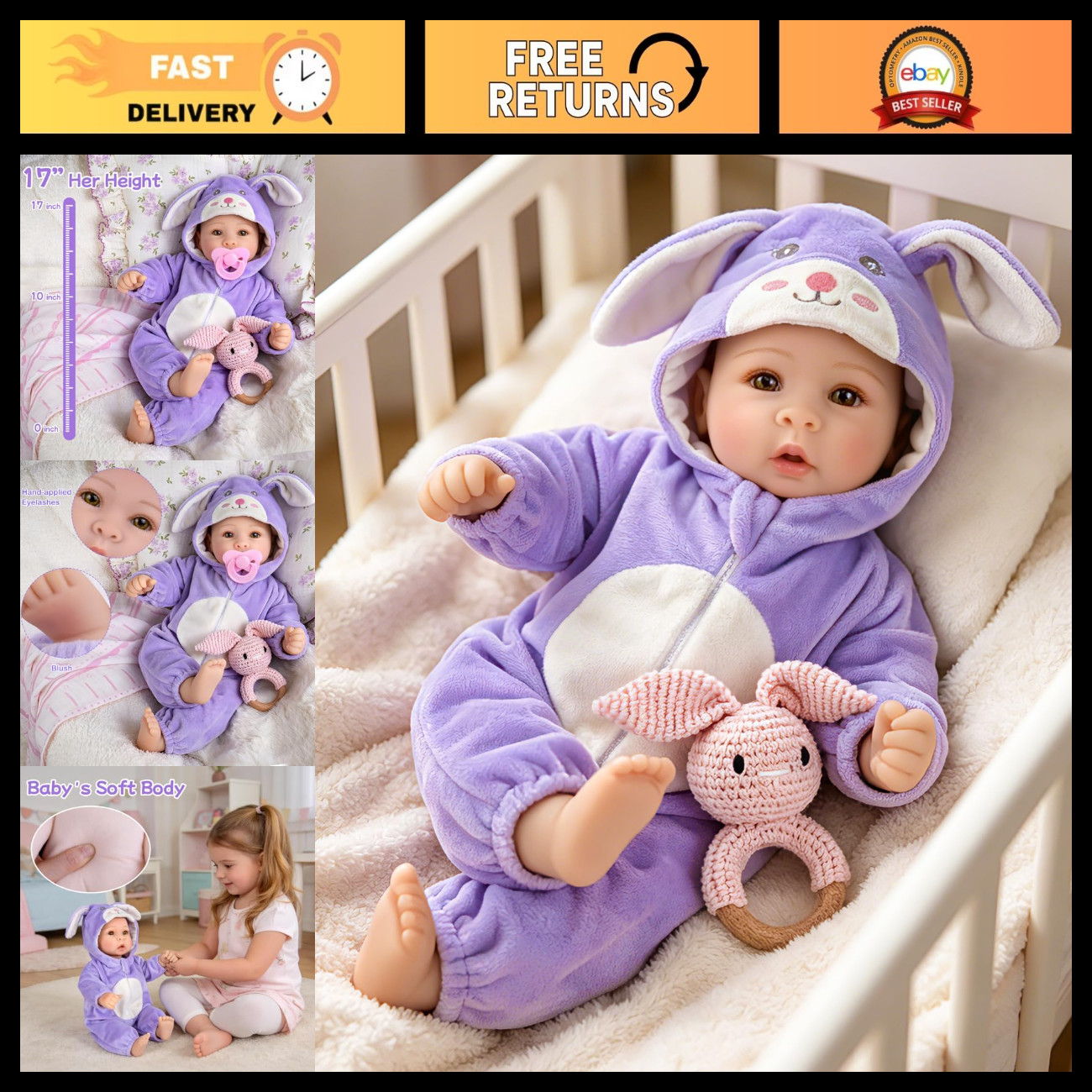 UOFTKIZ Real Life Baby Dolls - 17\