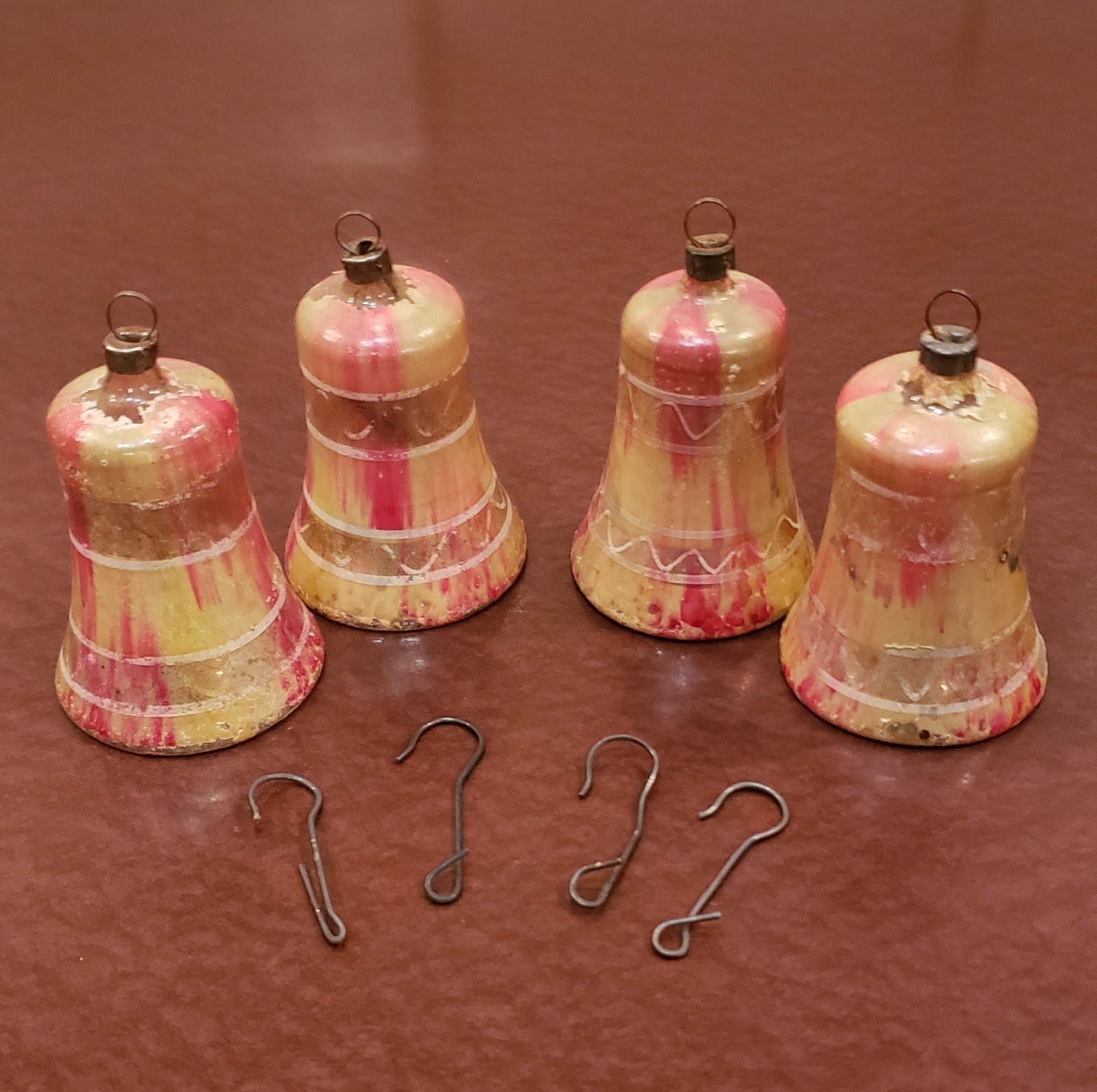 Antique Vintage End of Day Bell Christmas Ornaments Germany 2.25\