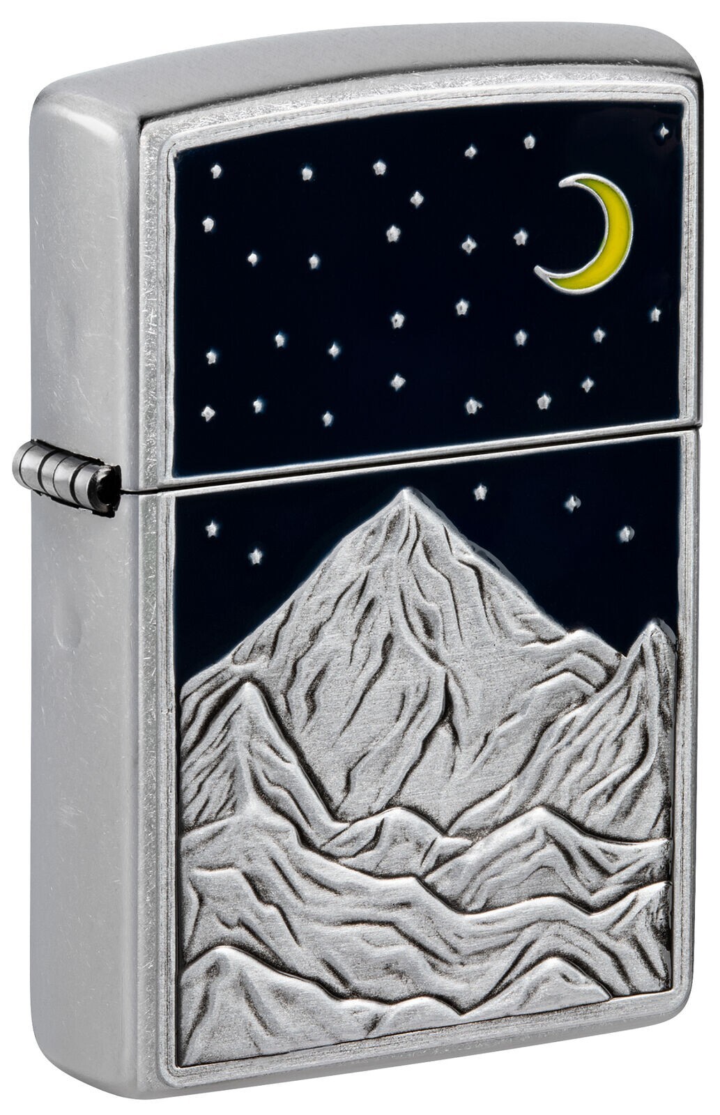 Zippo Mountain Emblem Street Chrome 48632