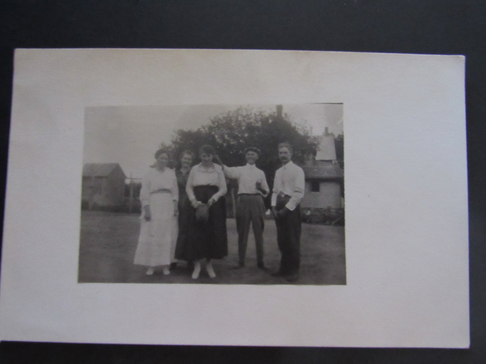 1916 RPPC Photo Hillsboro Kansas Marion County Couples Posing ID'd