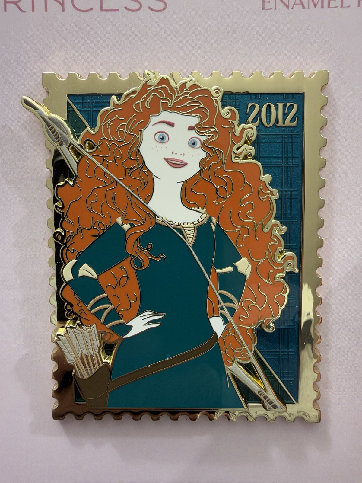 Merida | Brave | Pink A La Mode | Royal Stamp Disney Pin *Defect see Description