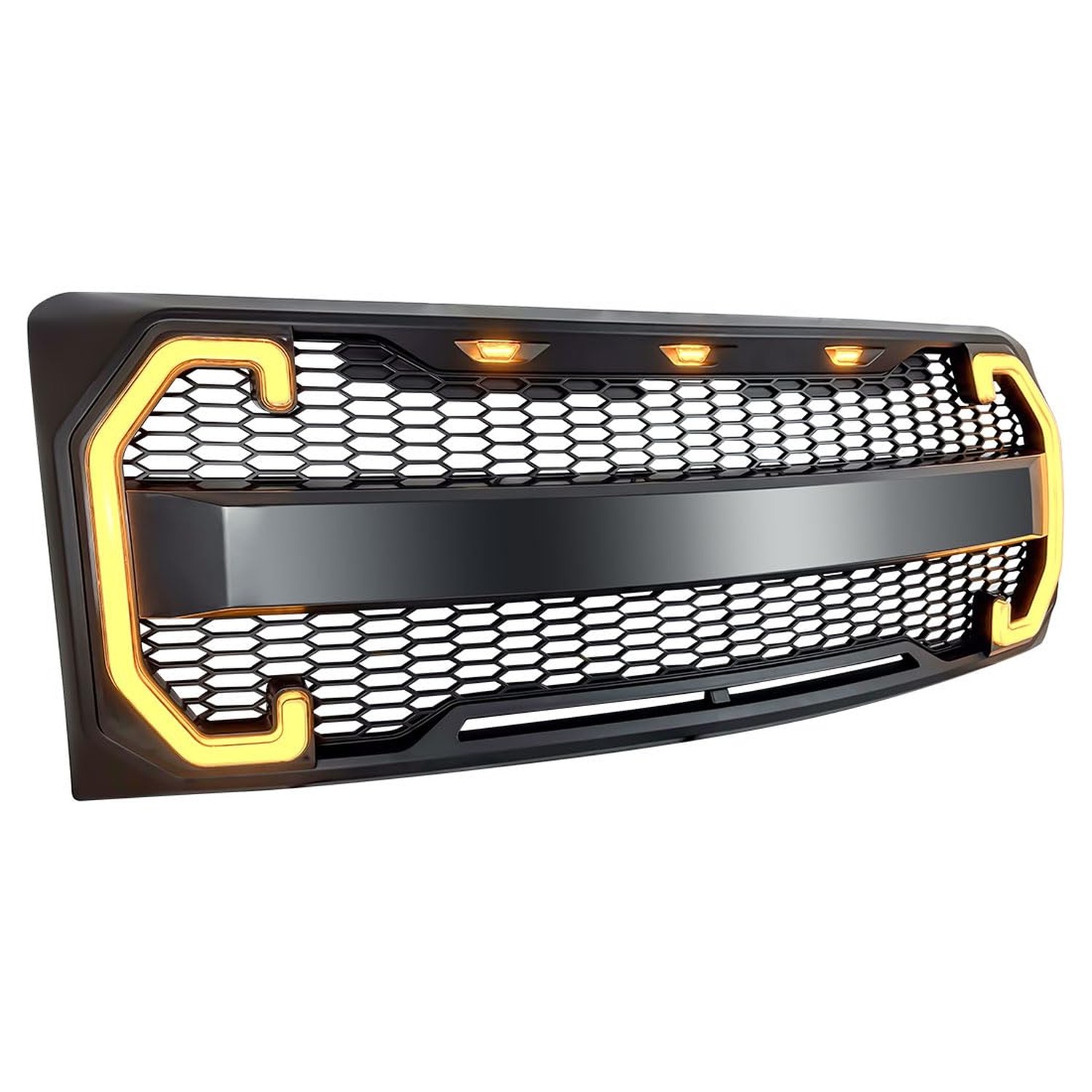 AMERICAN MODIFIED Front Grille Compatible with 2009-14 Ford F150, Replacement...