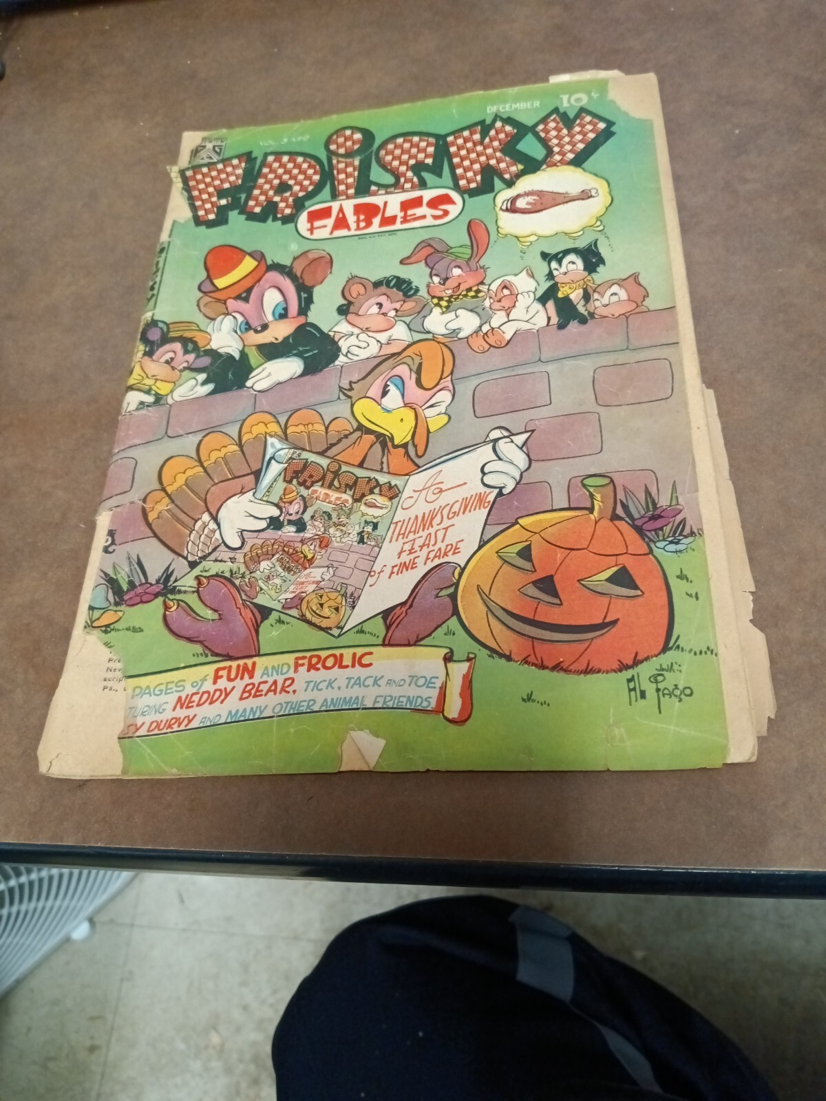 Frisky Fables V3 #9 Golden Age Humor Premium Group Comics June 1947 al fago