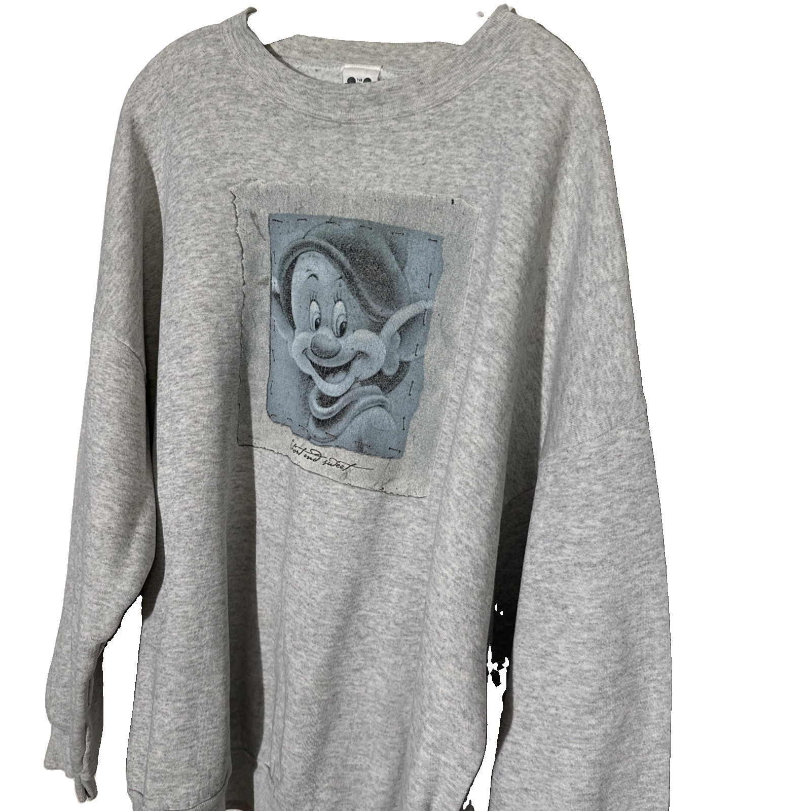 Vintage Disney Store Dopey Snow White Dwarf Crewneck Sweatshirt Size 4XL Unisex