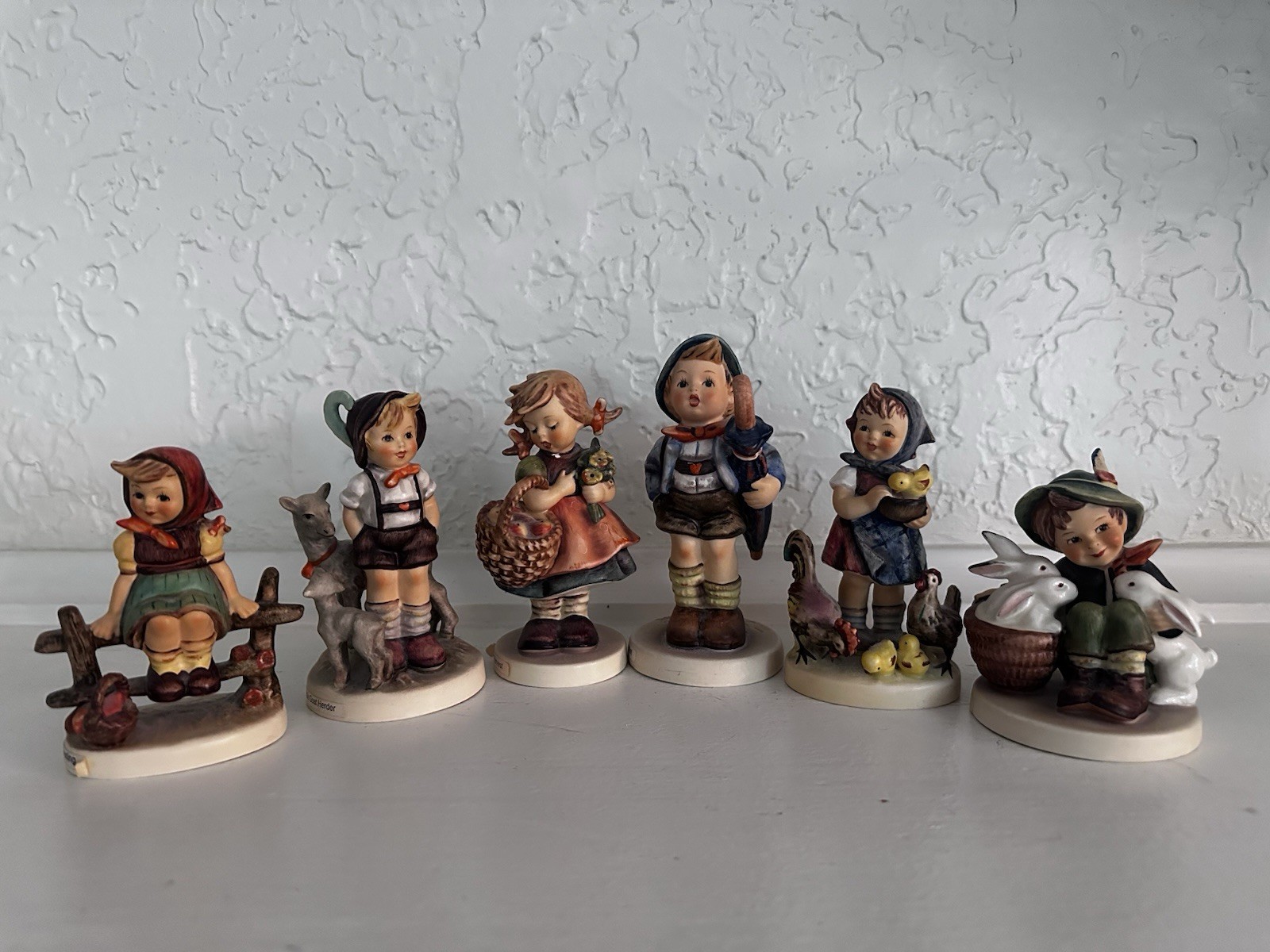 Vintage Goebel M.I. Hummel Porcelain Hand Painted Figurines