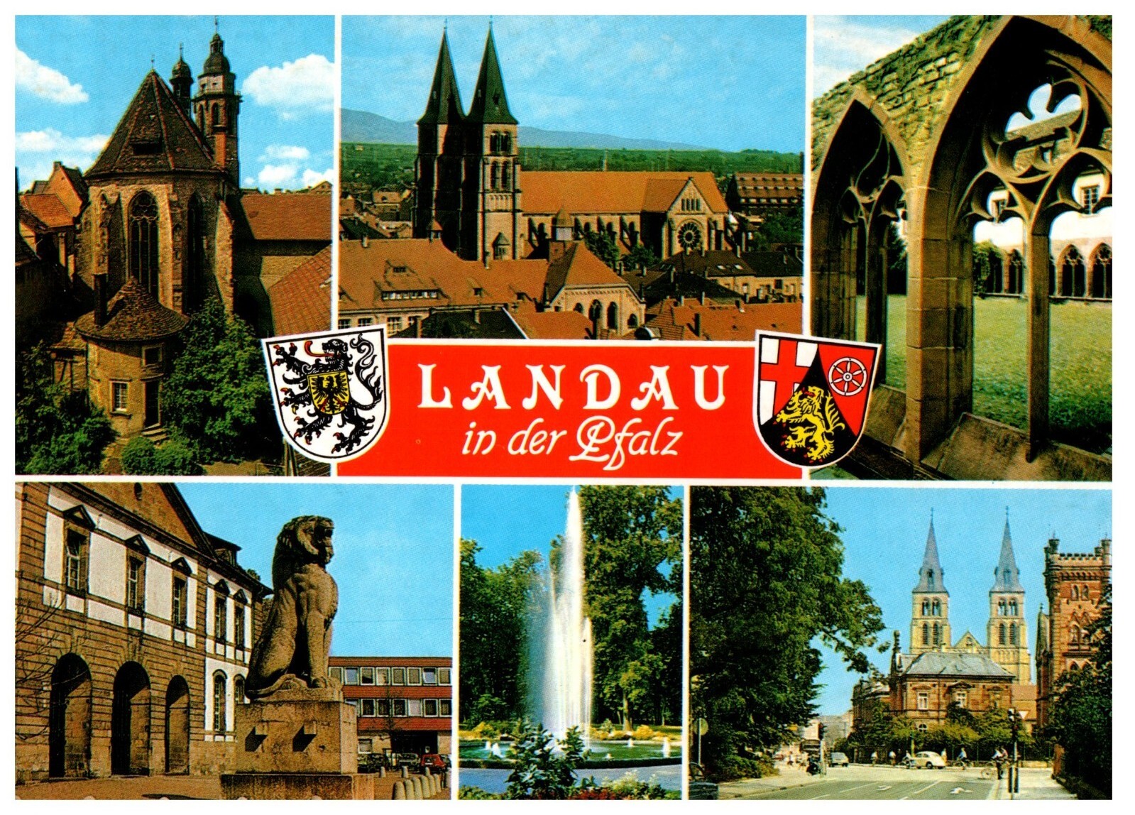 POSTCARD VTG Landau GERMANY 2 