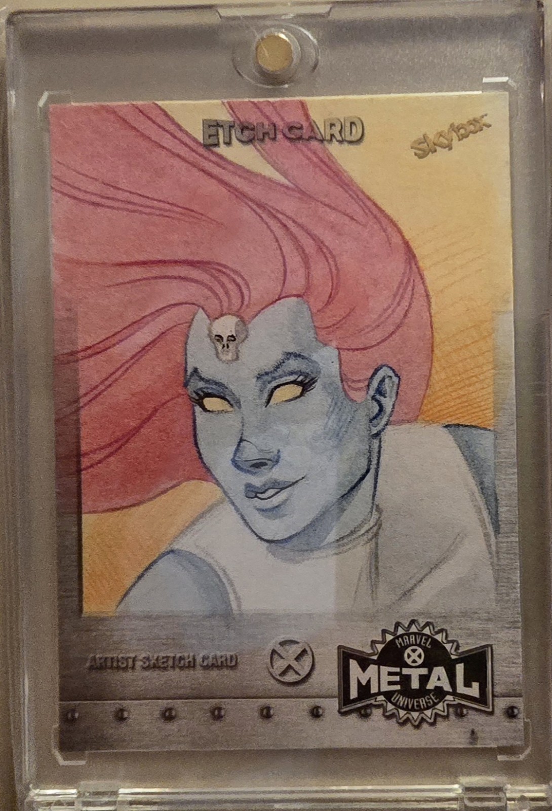 2020 X-men Metal Mystique Sketch Card by Julia Pinto 1/1