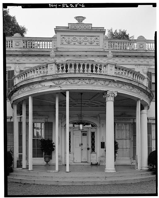 Photo:Barrytown NY Montgomery Place East Front Porch HABS 1900s