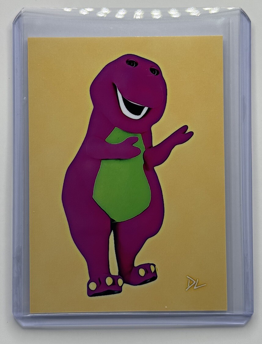 Barney Limited Edition Artist Signed “Barney & Friends” Trading Card 2/10