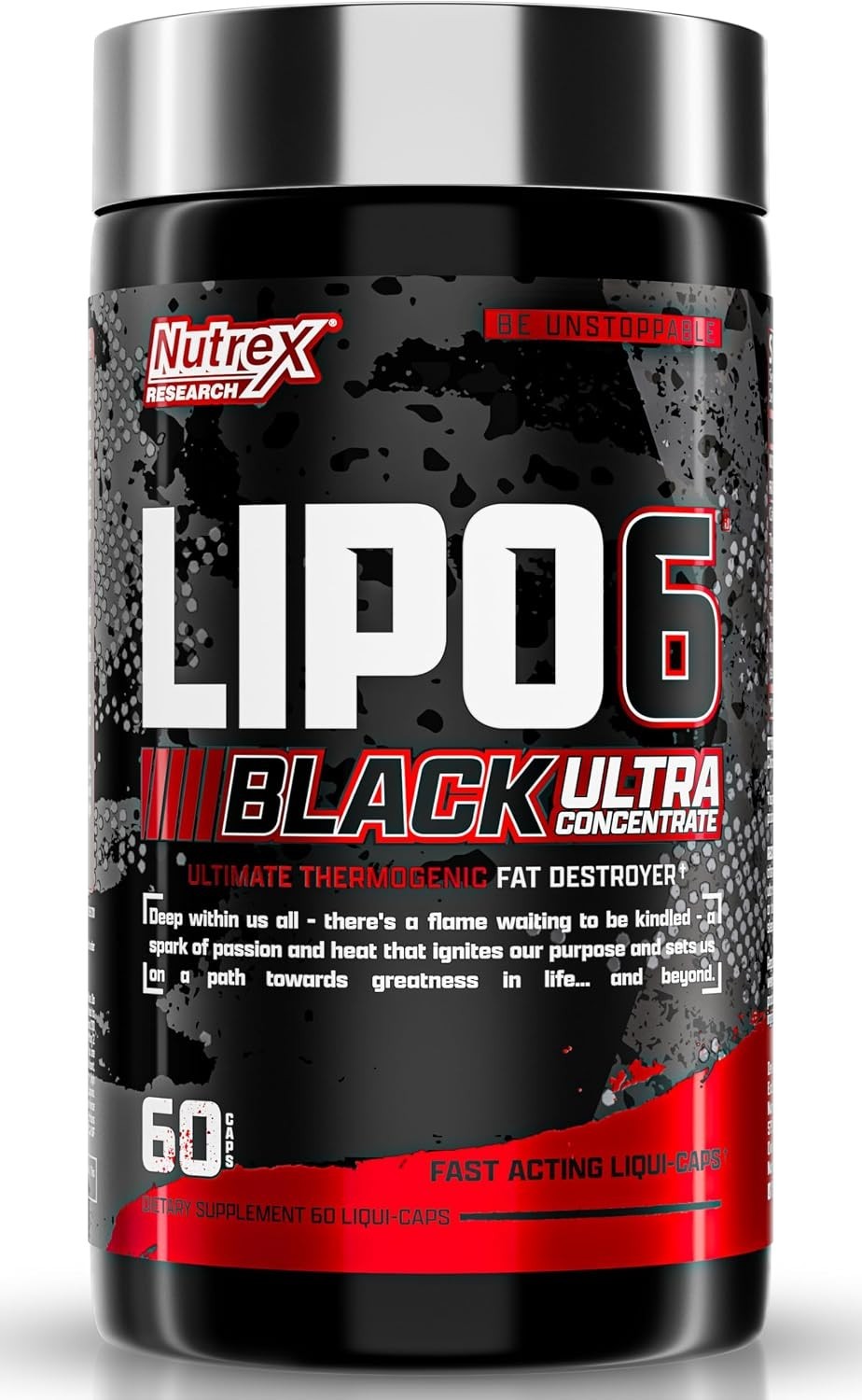 Nutrex Research Lipo-6 Black Ultra Concentrate | Thermogenic Energizing Fat Burn