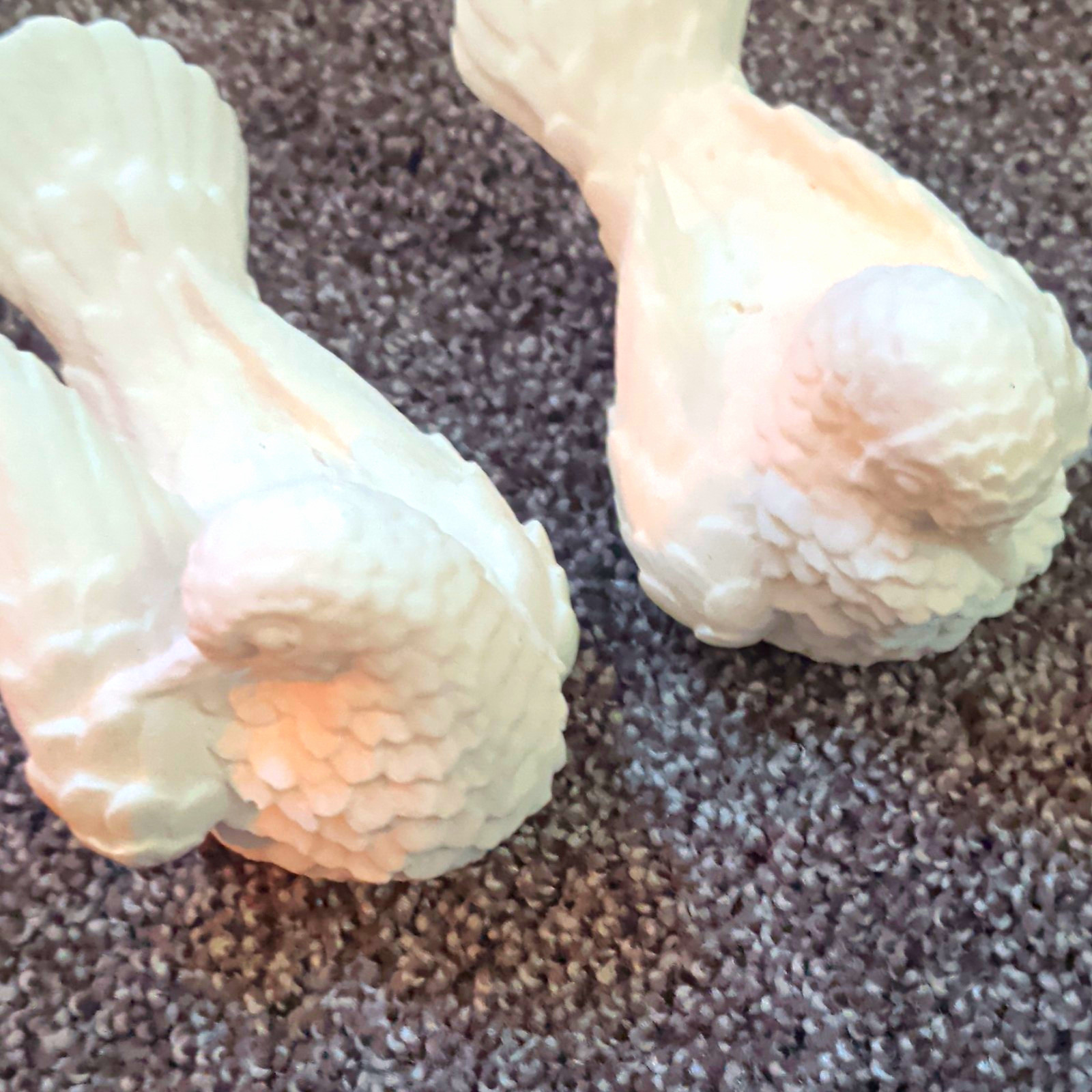 Vintage A. Santini Italian Alabaster Dove Figurines - Pair - \