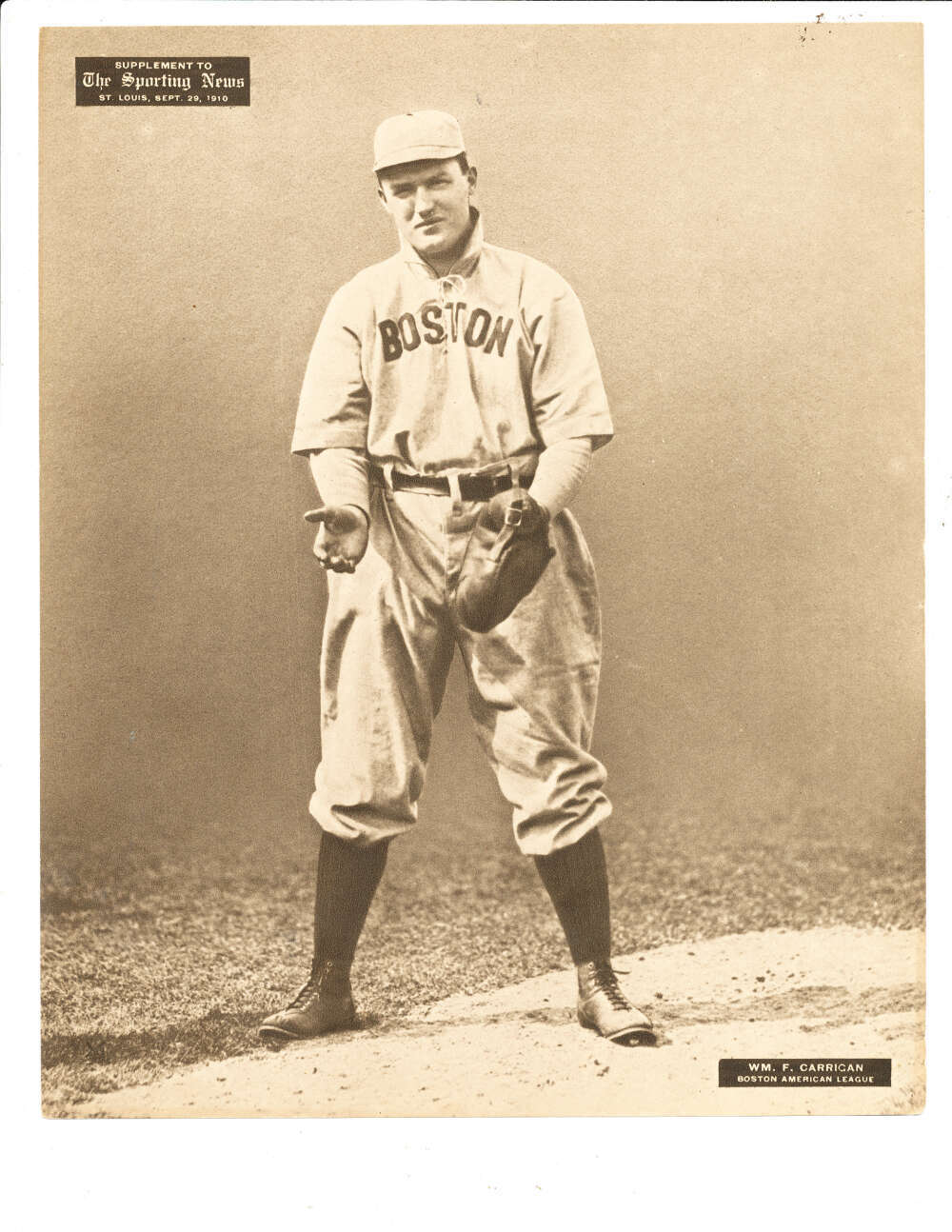 The Sporting News m101-2 1910 WM Carrigan Boston Red Sox bm