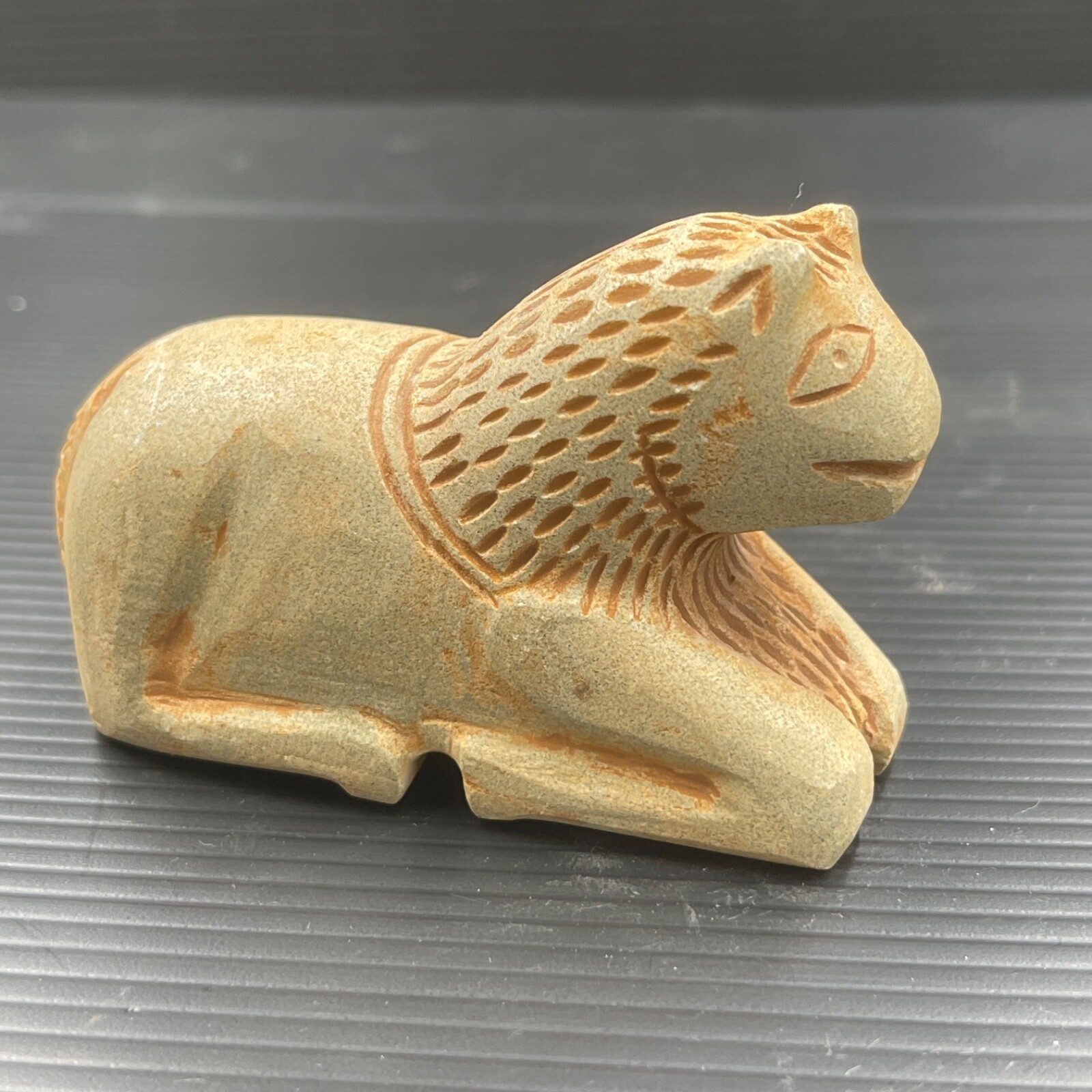 Unique Ancient Greek Stone Carving Animal Figure Decorative Antique Piece